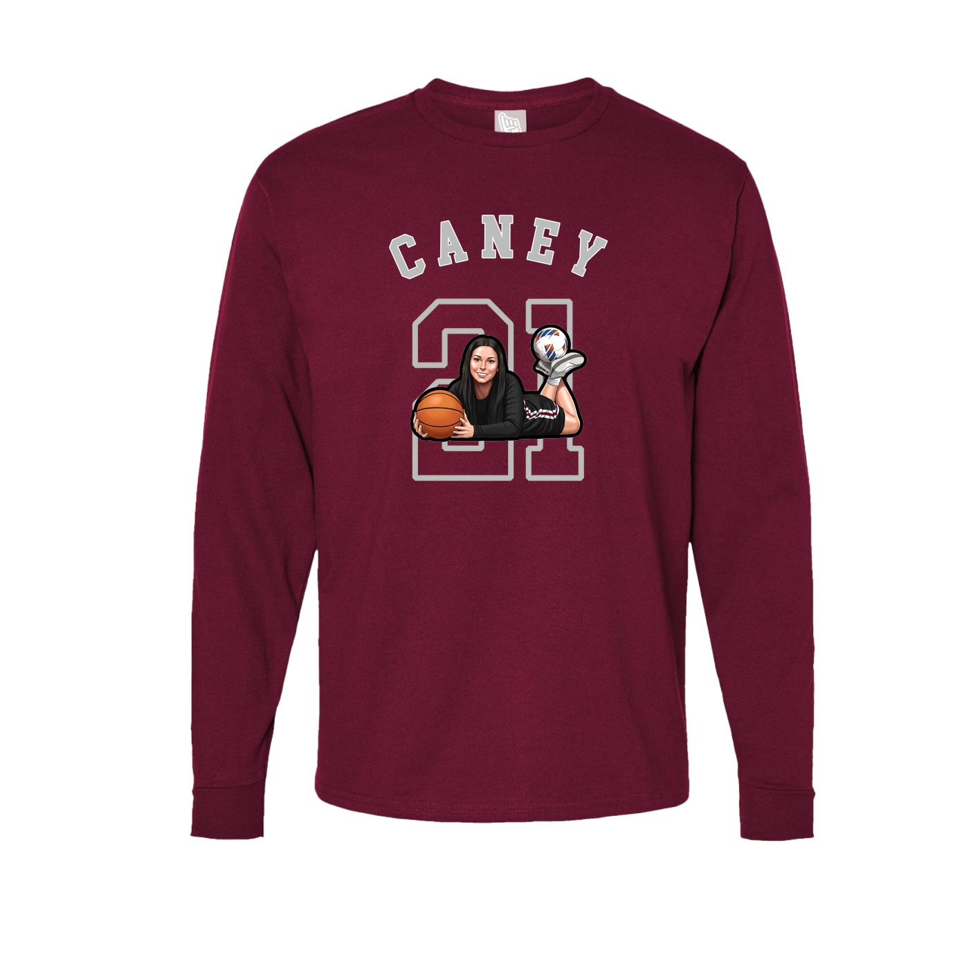 Long Sleeve Tee — Shirsey Arch in Cardinal