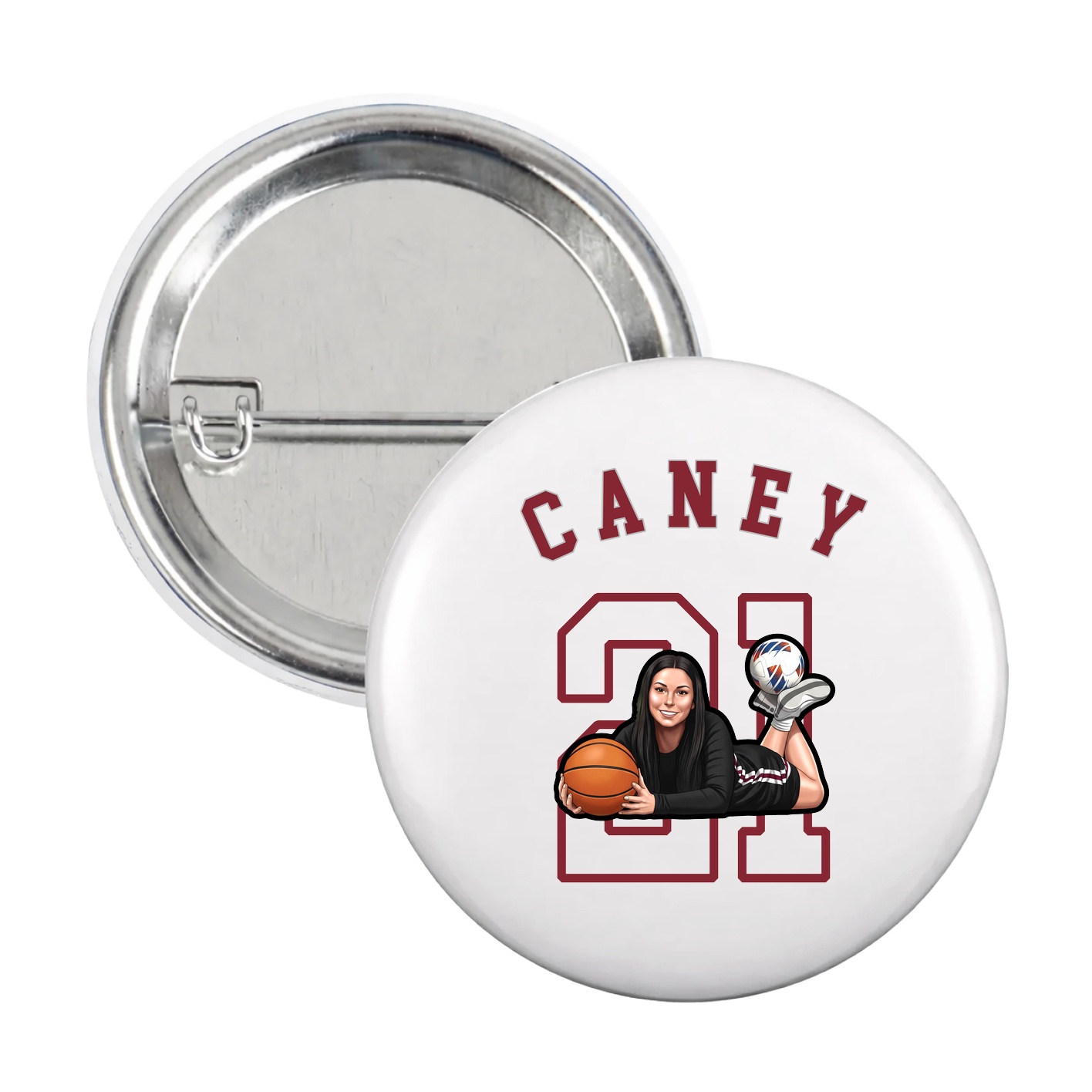 Game Day Button — Shirsey Arch in White