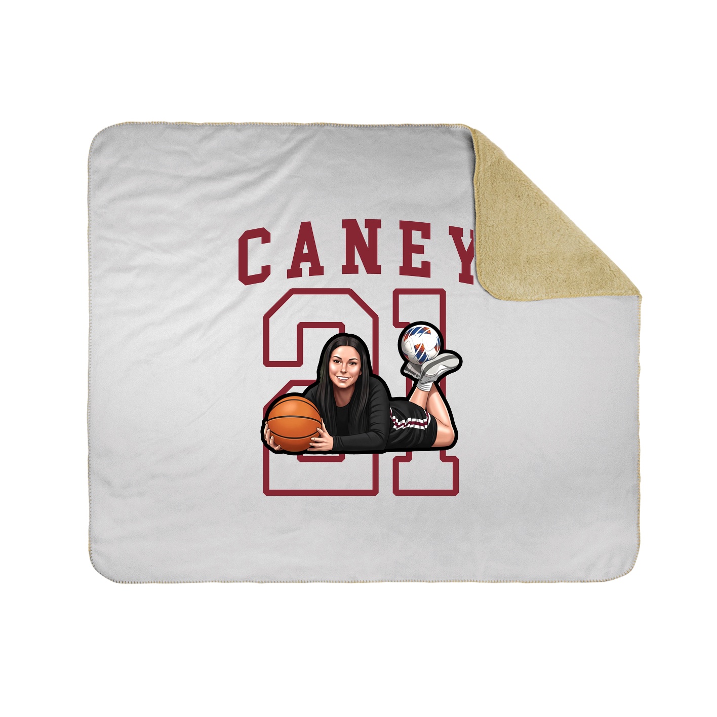Throw Blanket — Shirsey in White