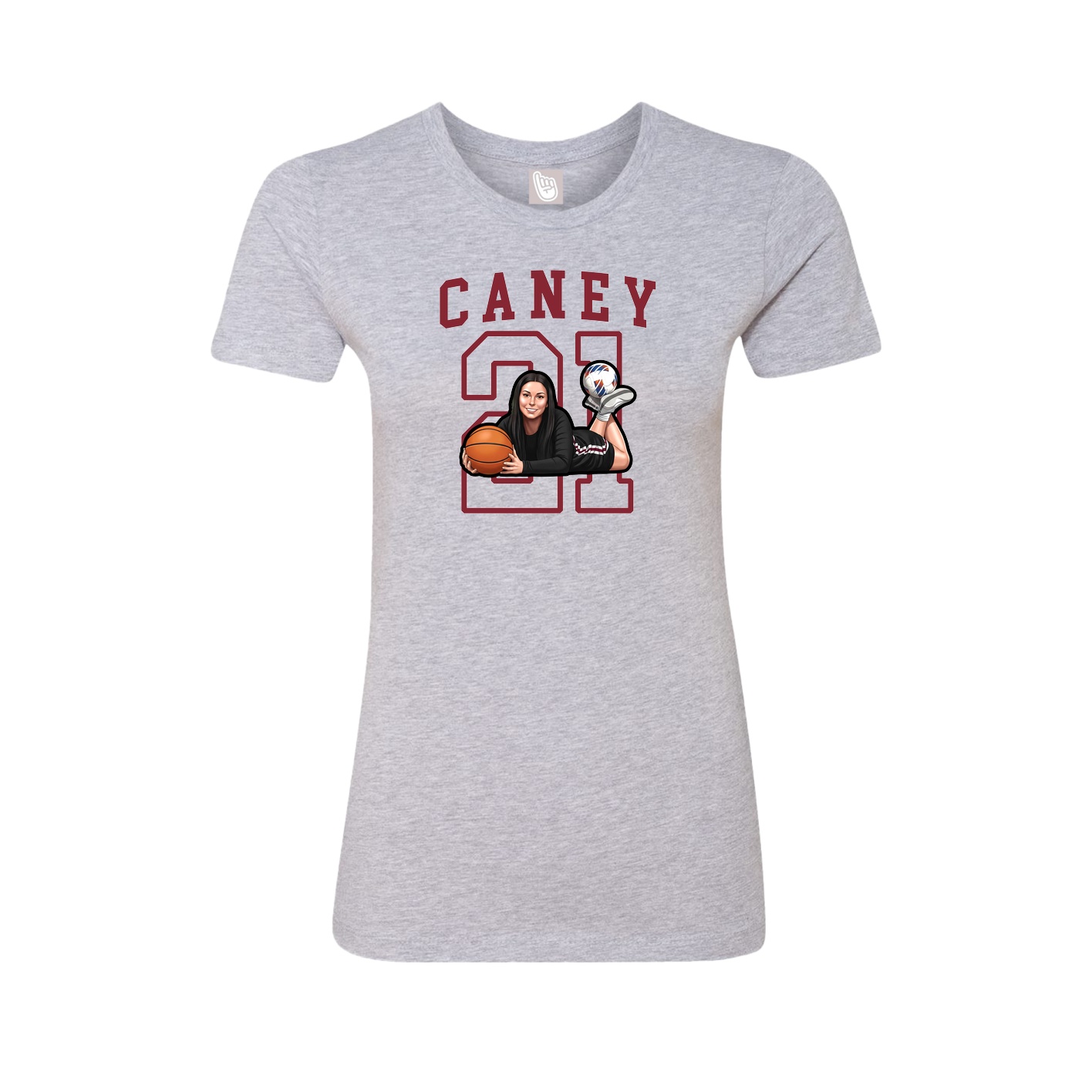 Fitted Women's Tee — Shirsey in Grey