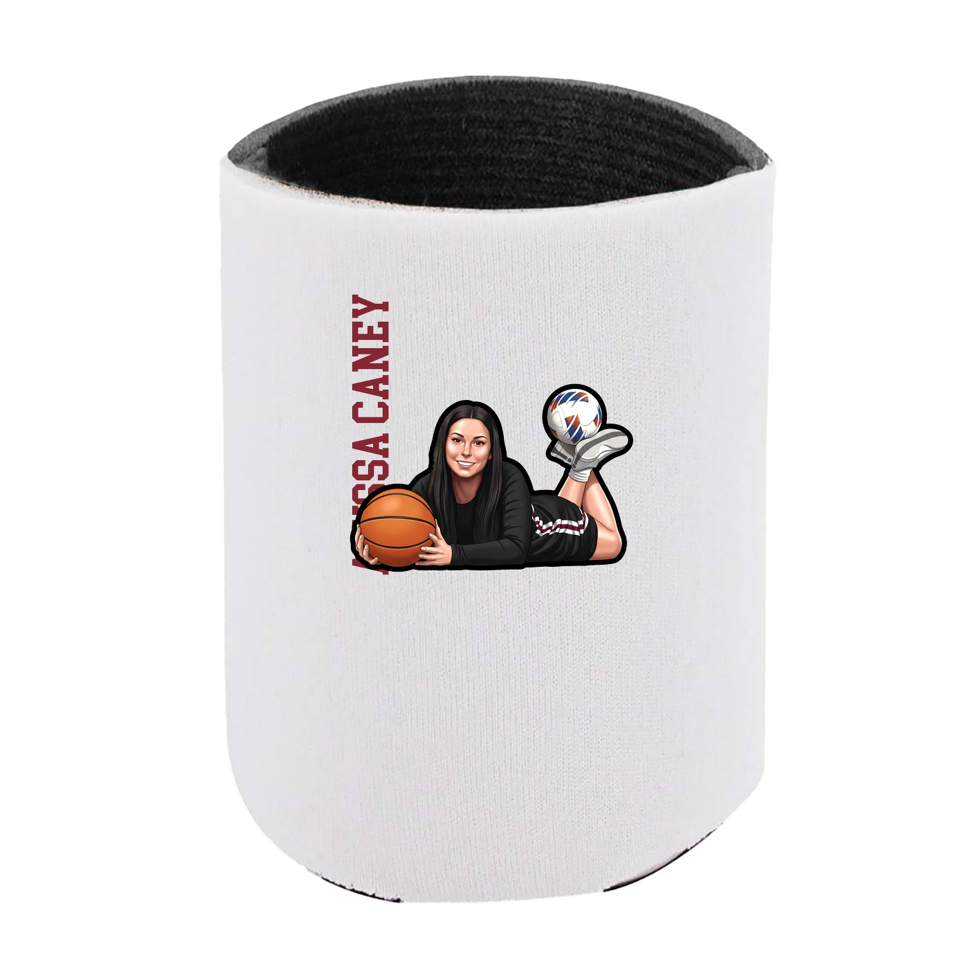 Can Holder — Name Vertical in White