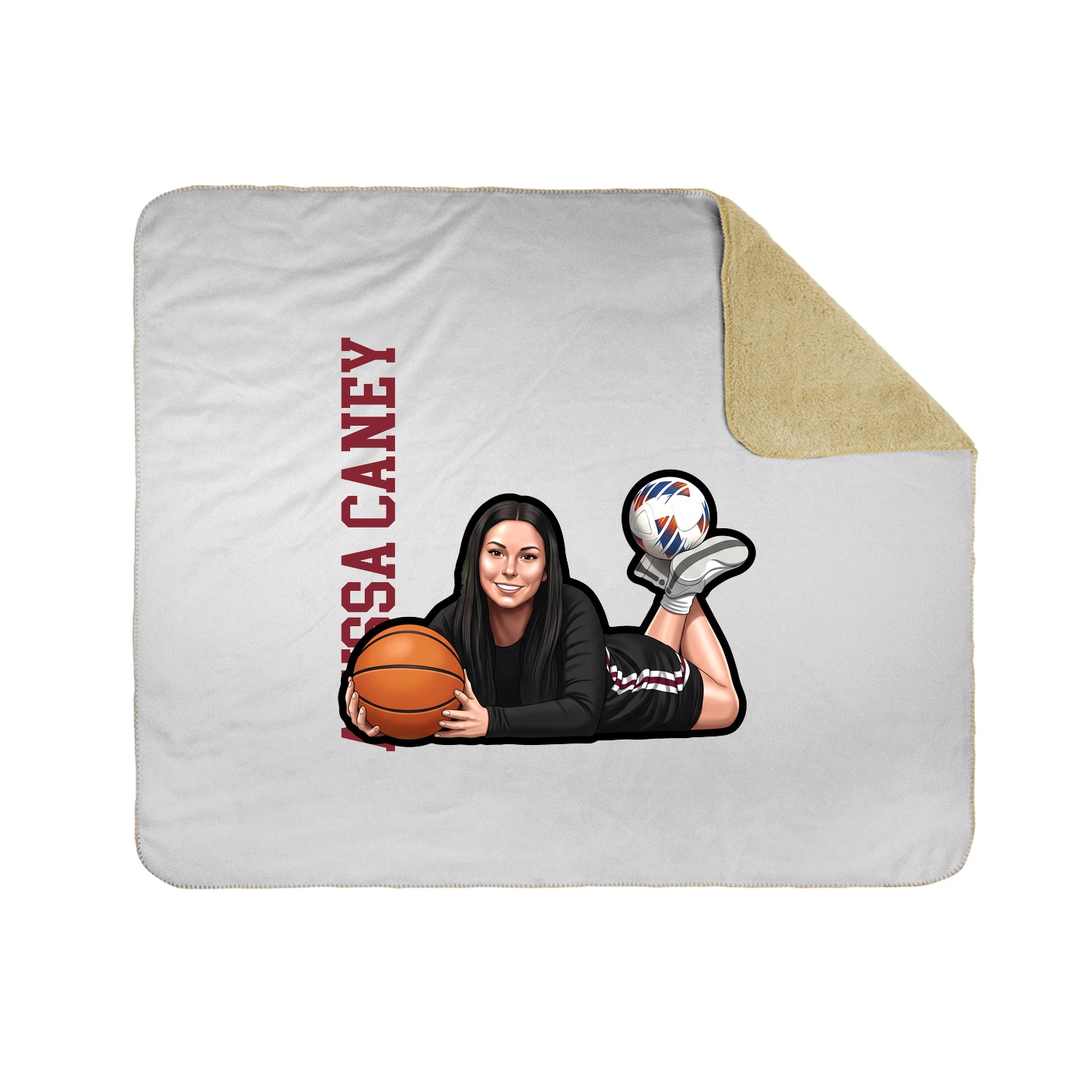 50x60 Sherpa Lined Throw Blanket