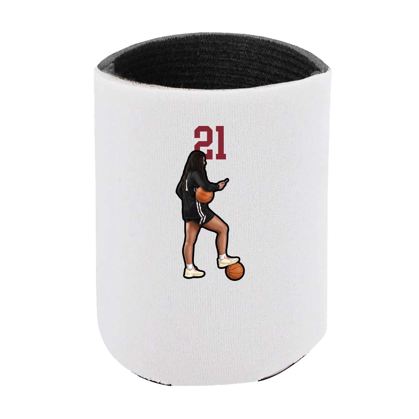 Can Holder — Number Top in White