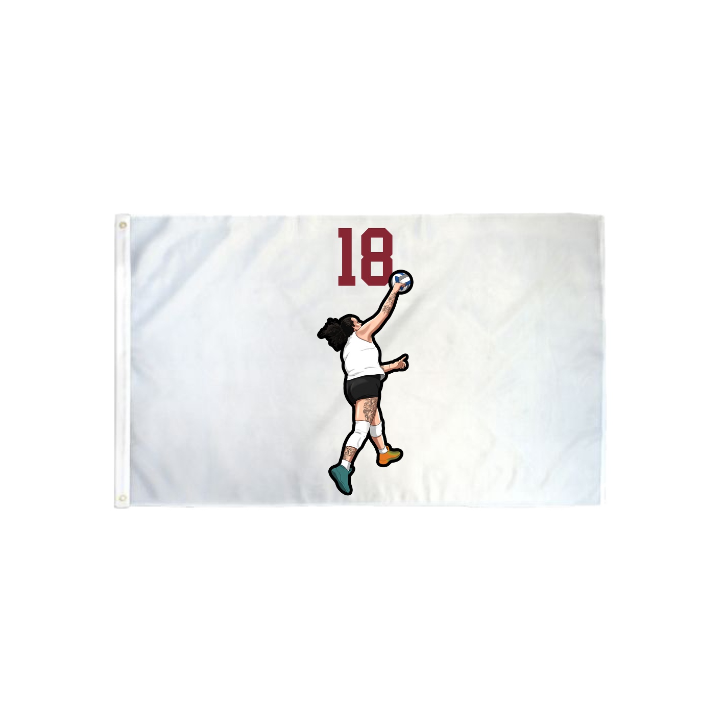 3x5 Flag — Number Top in Classic