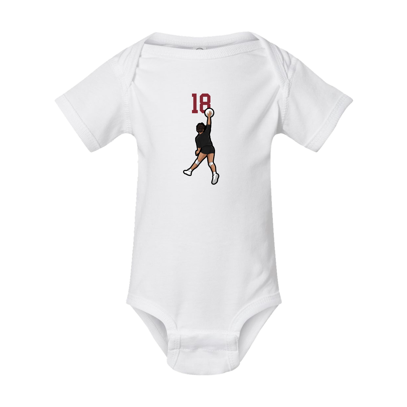 Baby Onesie — Number Top in White
