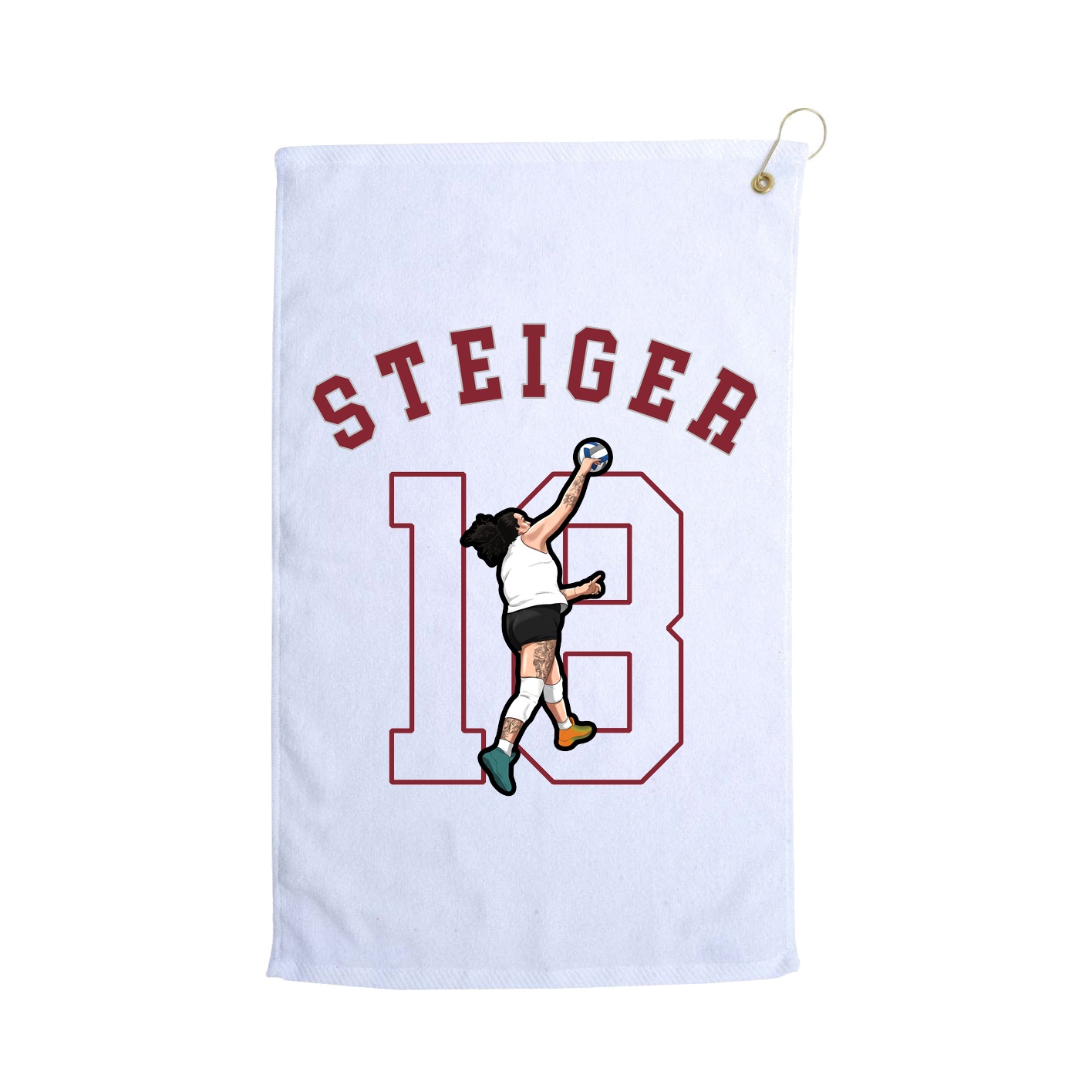 Golf Towel — Shirsey Arch in White