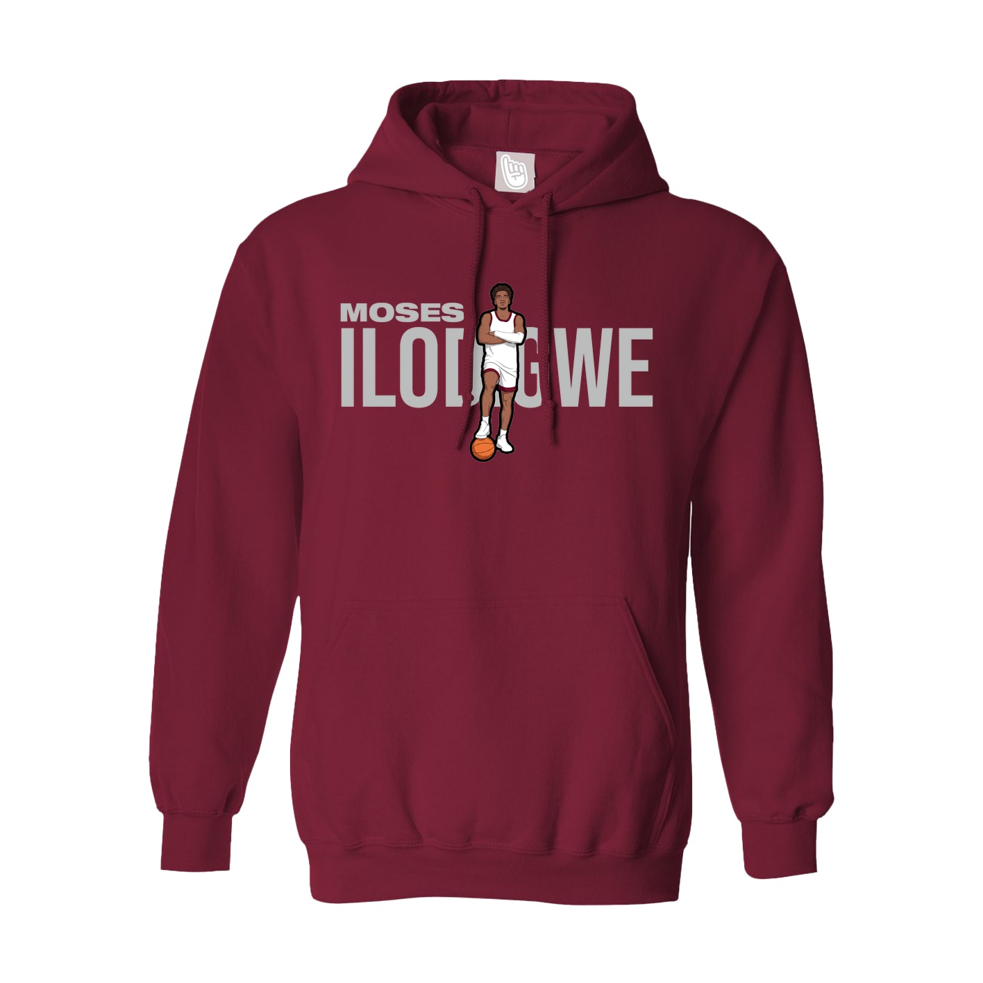 Hoodie — Player Name in Cardinal