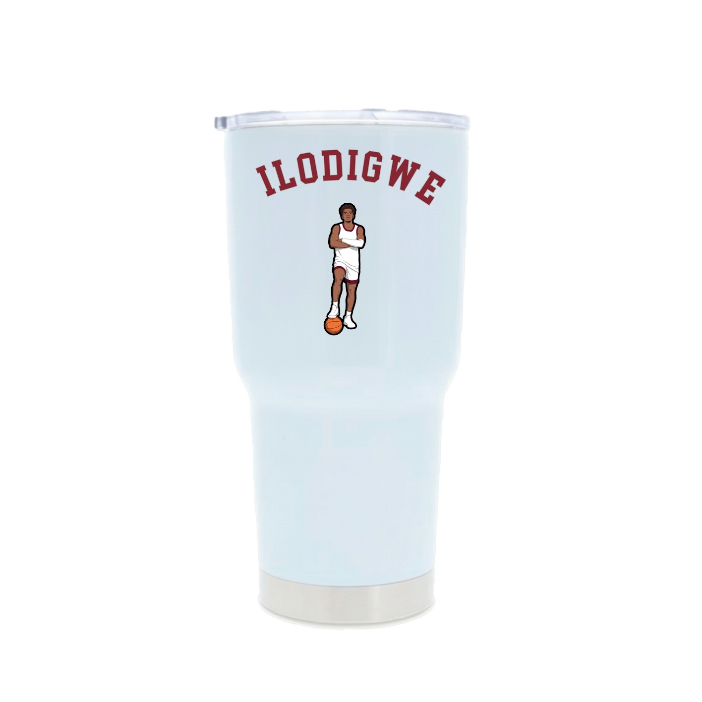 30oz Stainless Steel Tumbler — Shirsey Arch in White