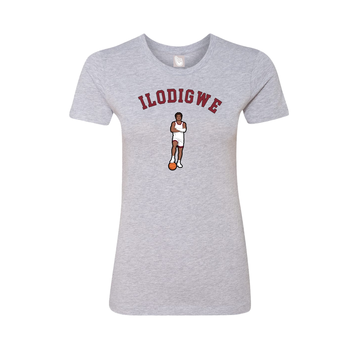 Fitted Women's Tee — Shirsey Arch in Grey