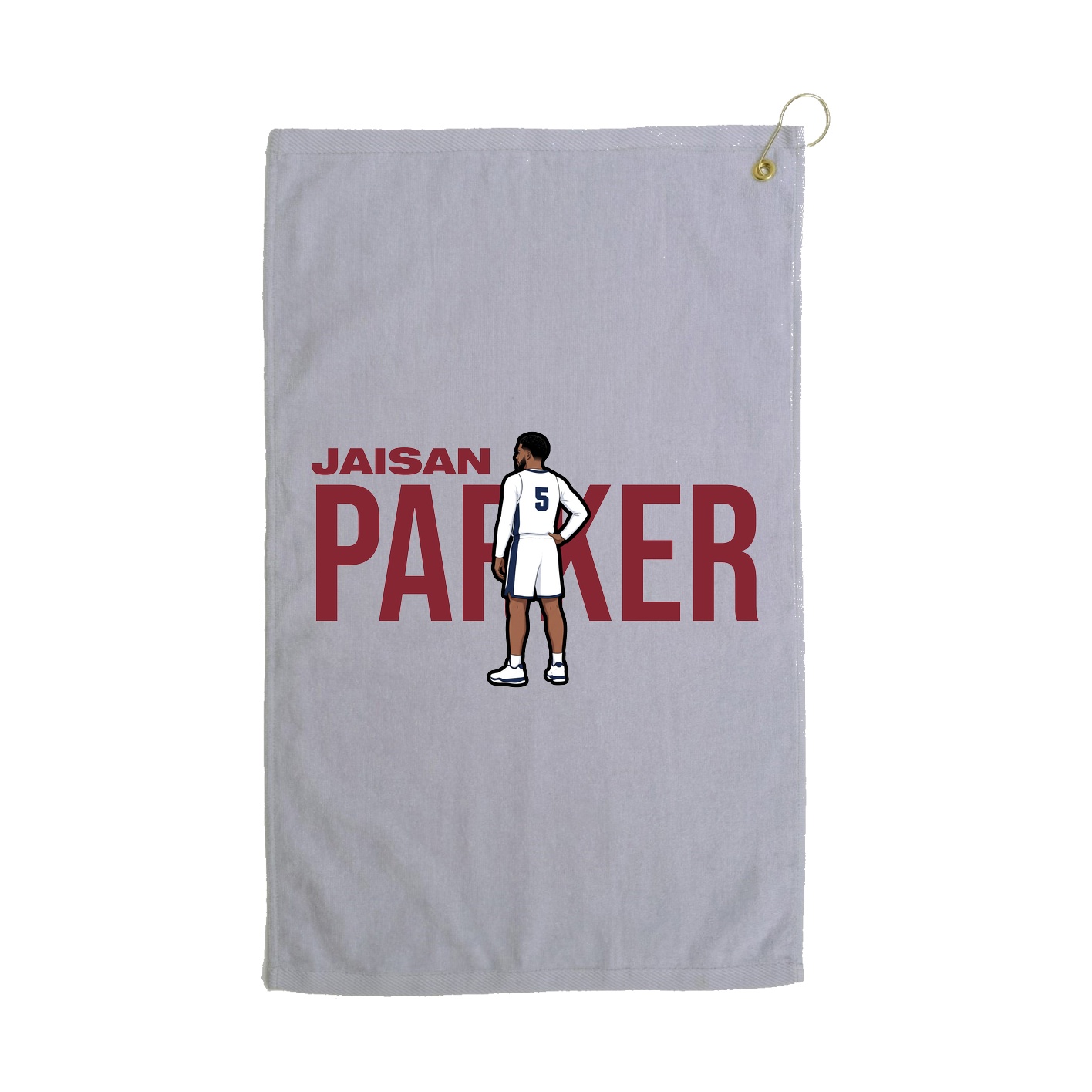 Golf Towel — Player Name in Grey