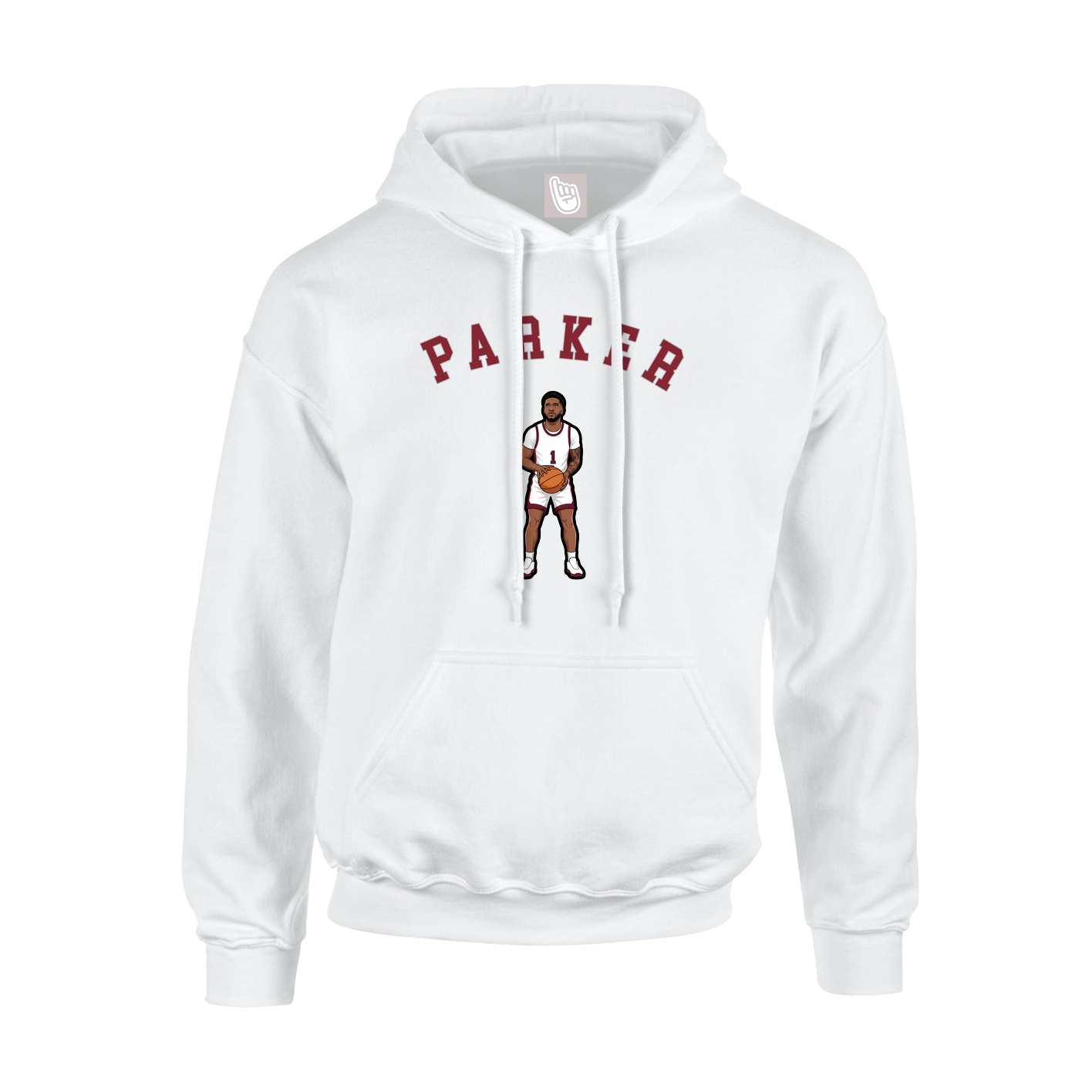 Youth Hoodie — Shirsey Arch in White
