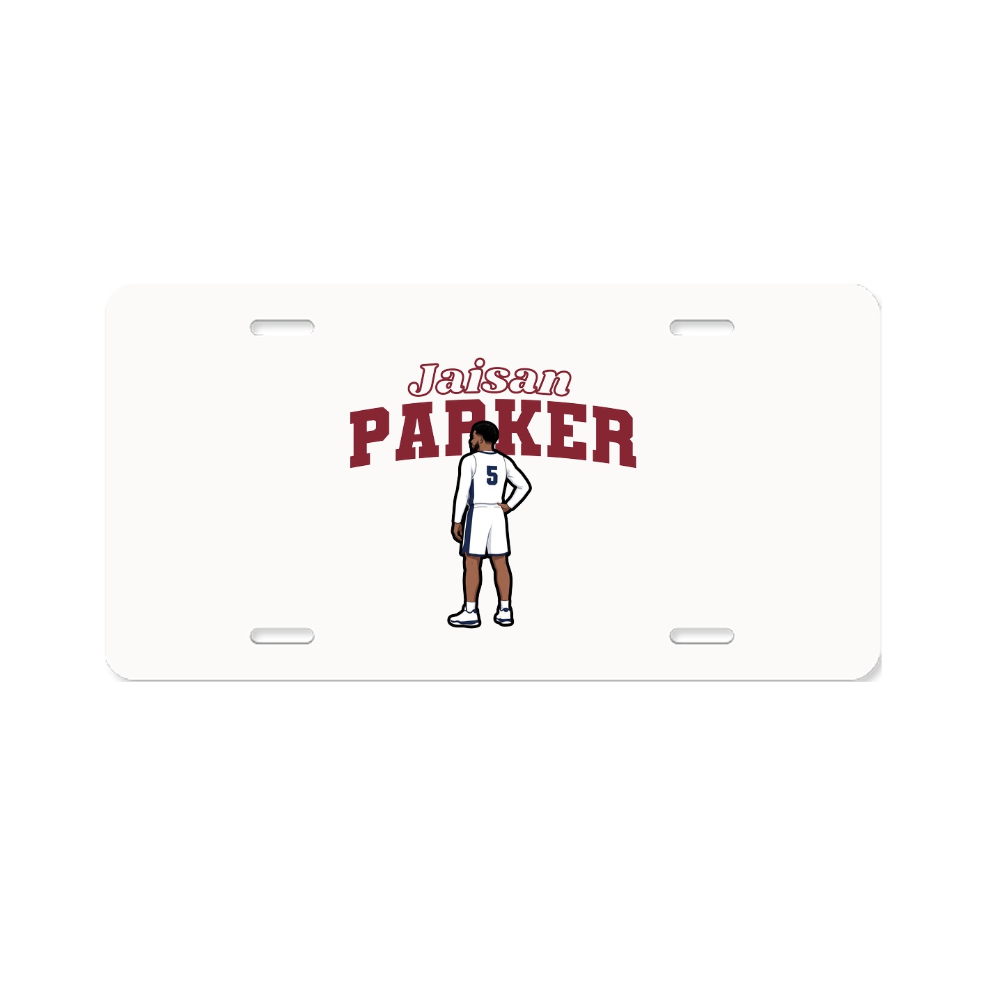 License Plate — Name Arch in Classic