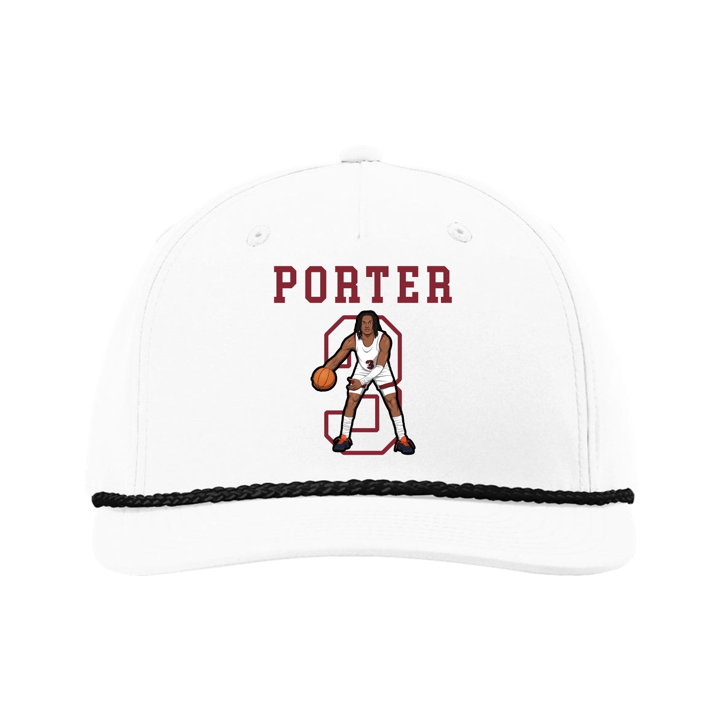 Five-Panel Classic Rope Cap — Shirsey in White