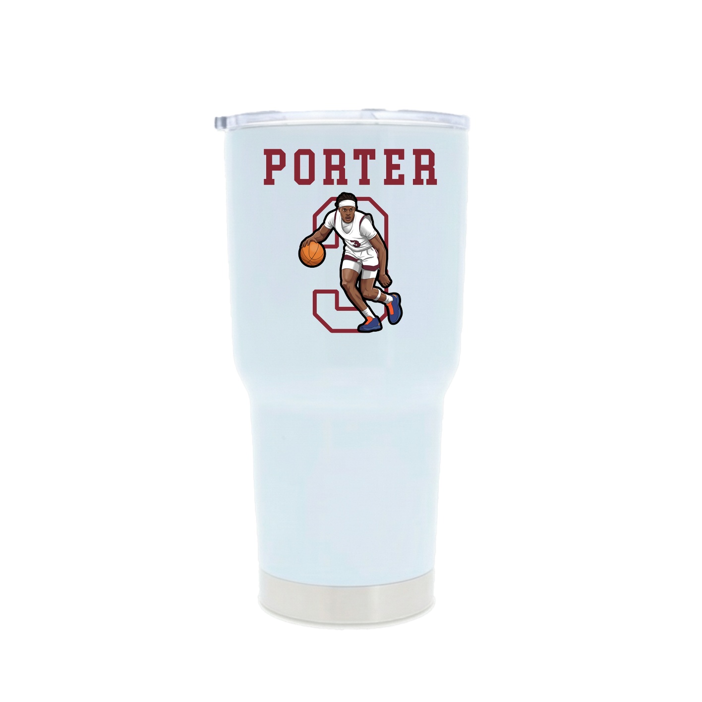 30oz Stainless Steel Tumbler — Shirsey in White