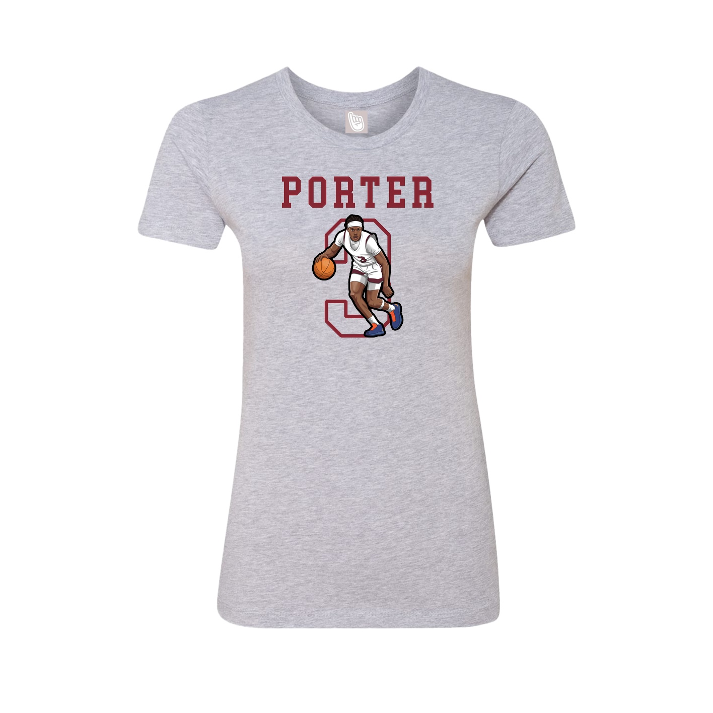Fitted Women's Tee — Shirsey in Grey