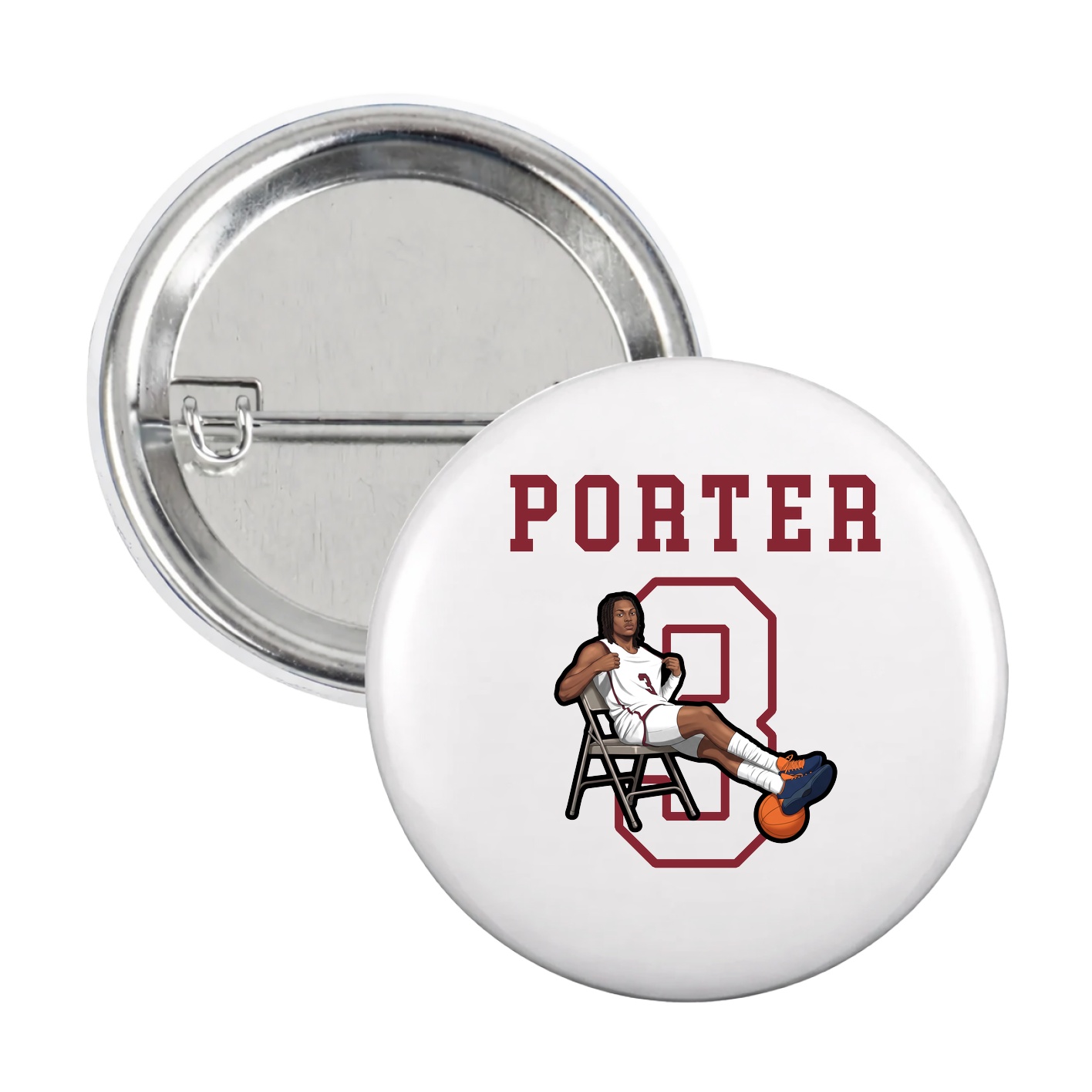 Game Day Button — Shirsey in White