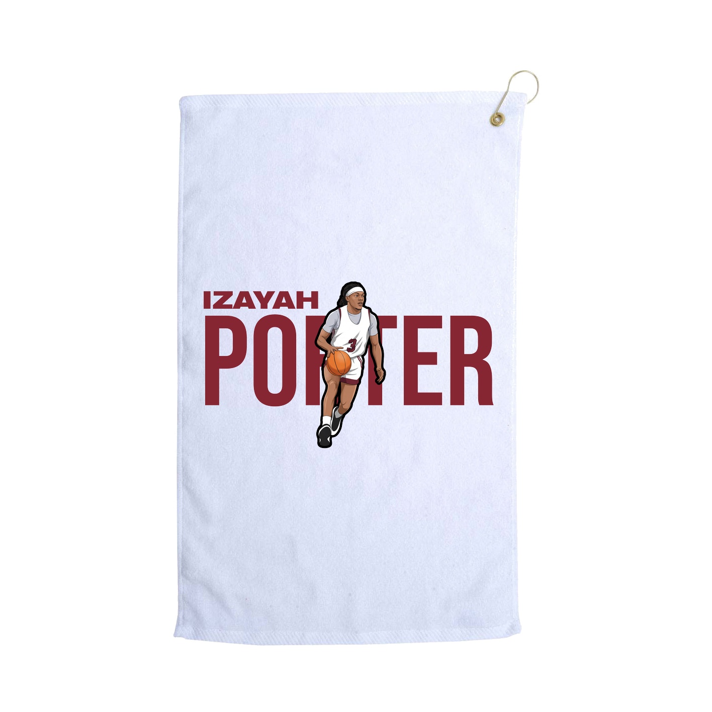 Golf Towel — Player Name in White