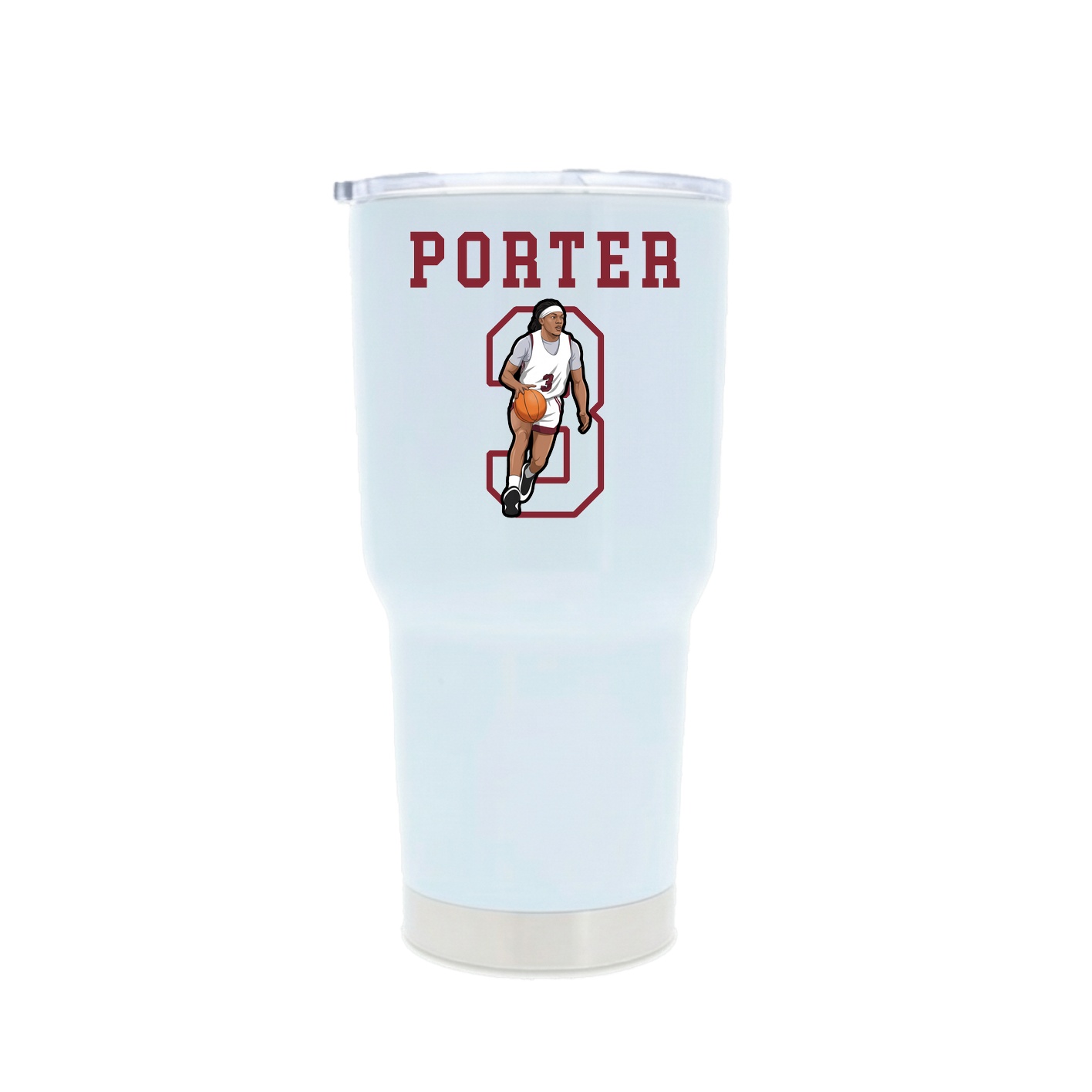30oz Stainless Steel Tumbler — Shirsey in White
