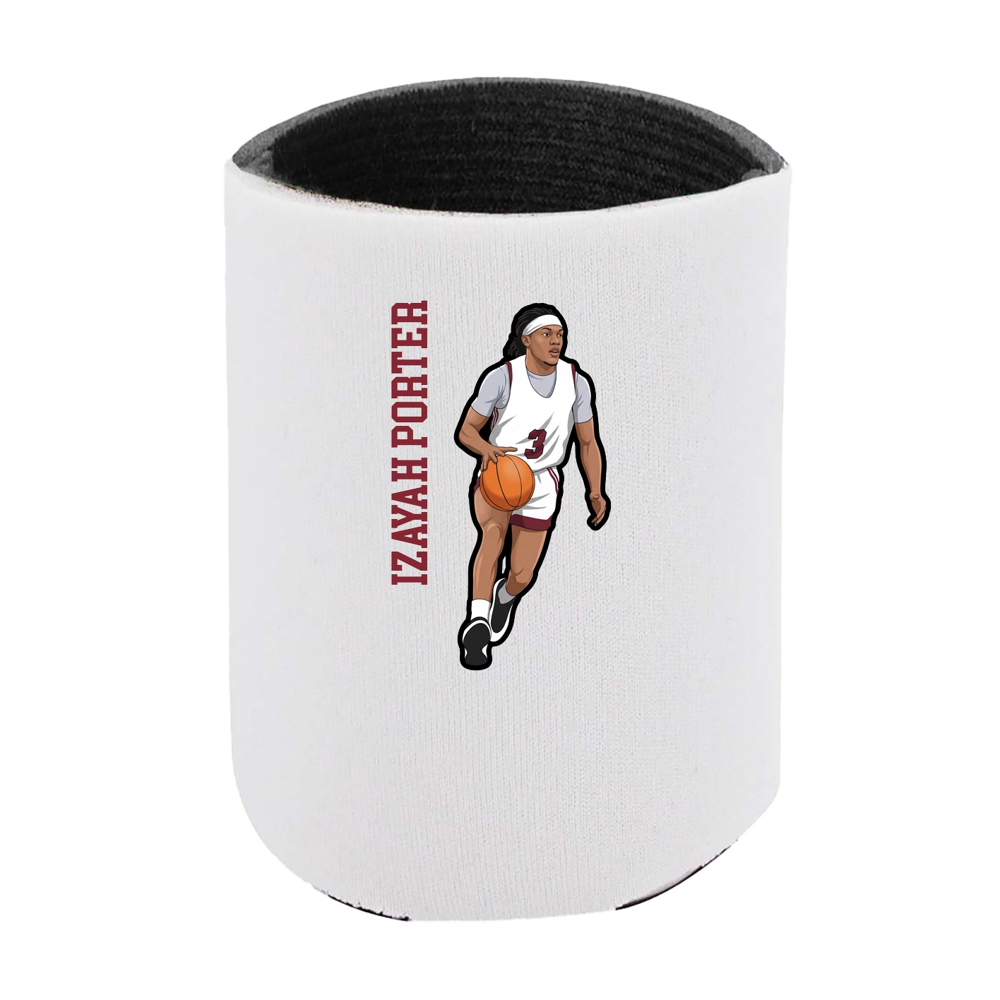 Can Holder — Name Vertical in White