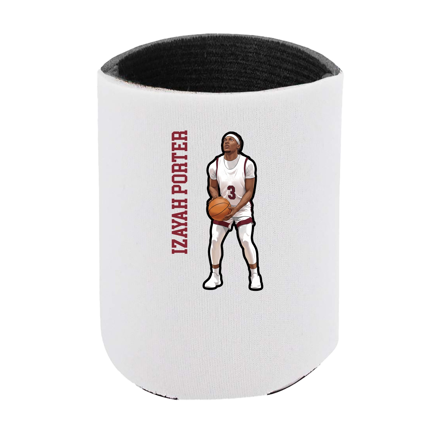 Can Holder — Name Vertical in White