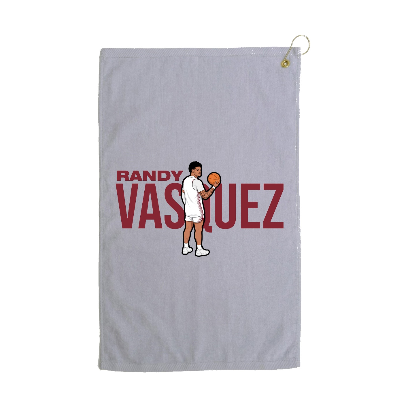 Golf Towel — Player Name in Grey
