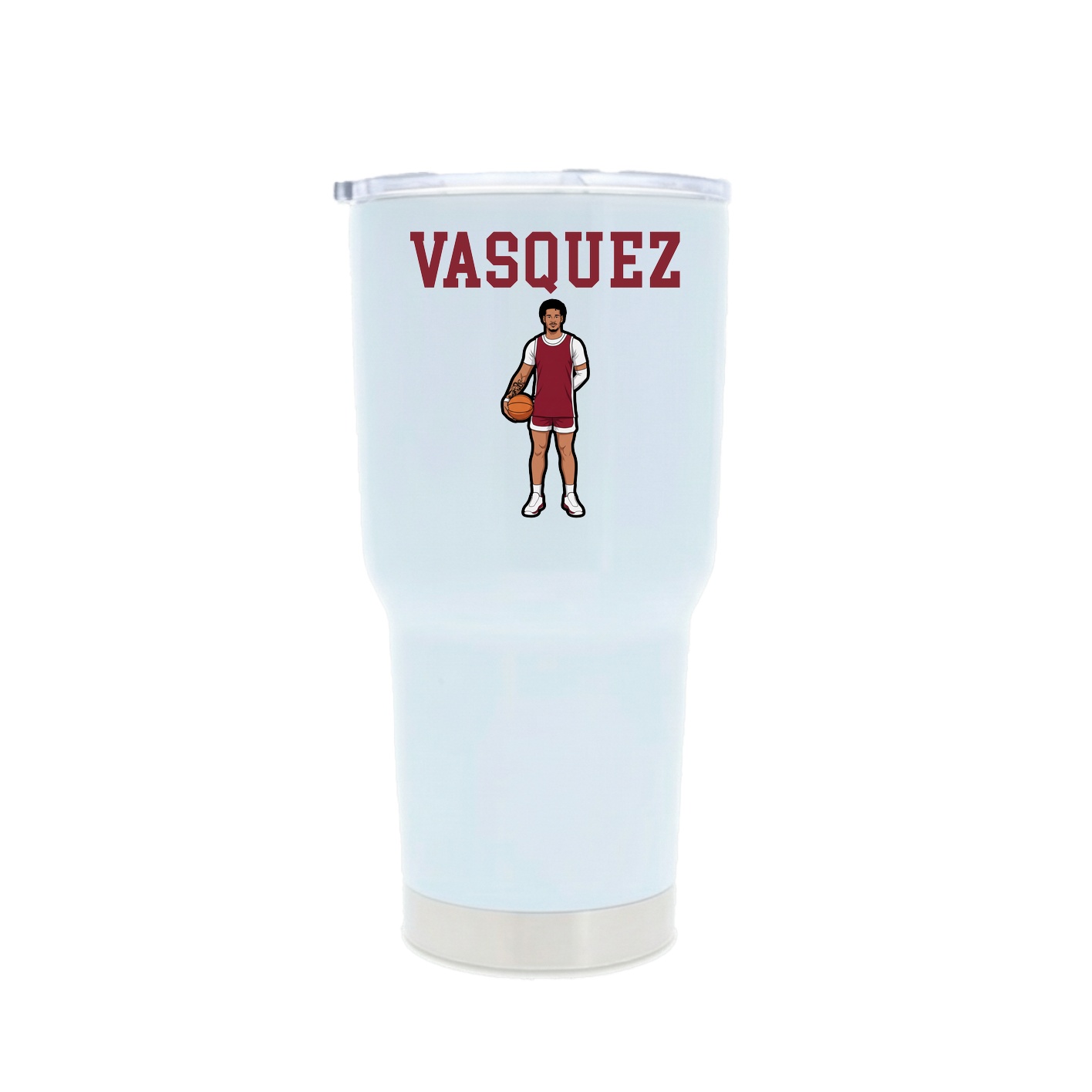 30oz Stainless Steel Tumbler — Shirsey in White