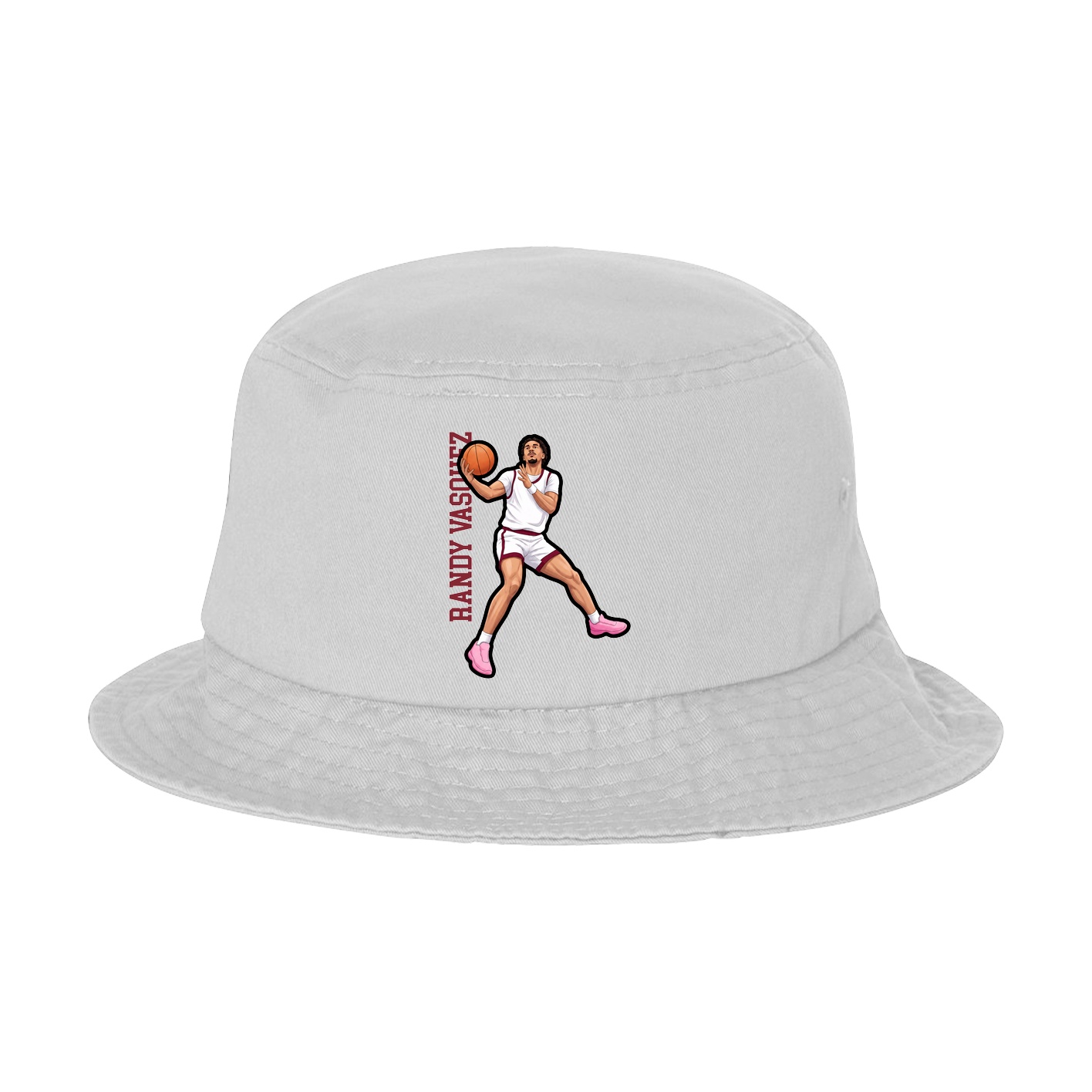 Bucket Cap — Name Vertical in White