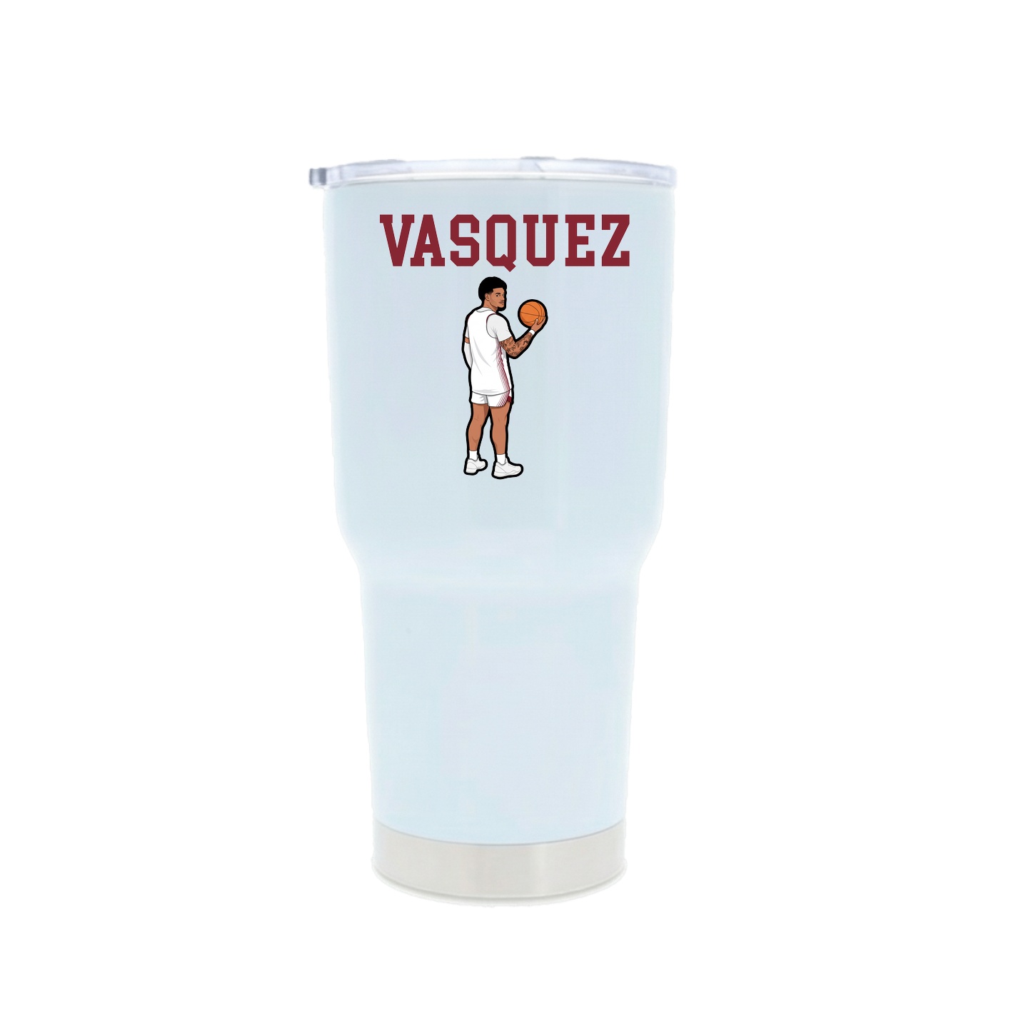 30oz Stainless Steel Tumbler — Shirsey in White