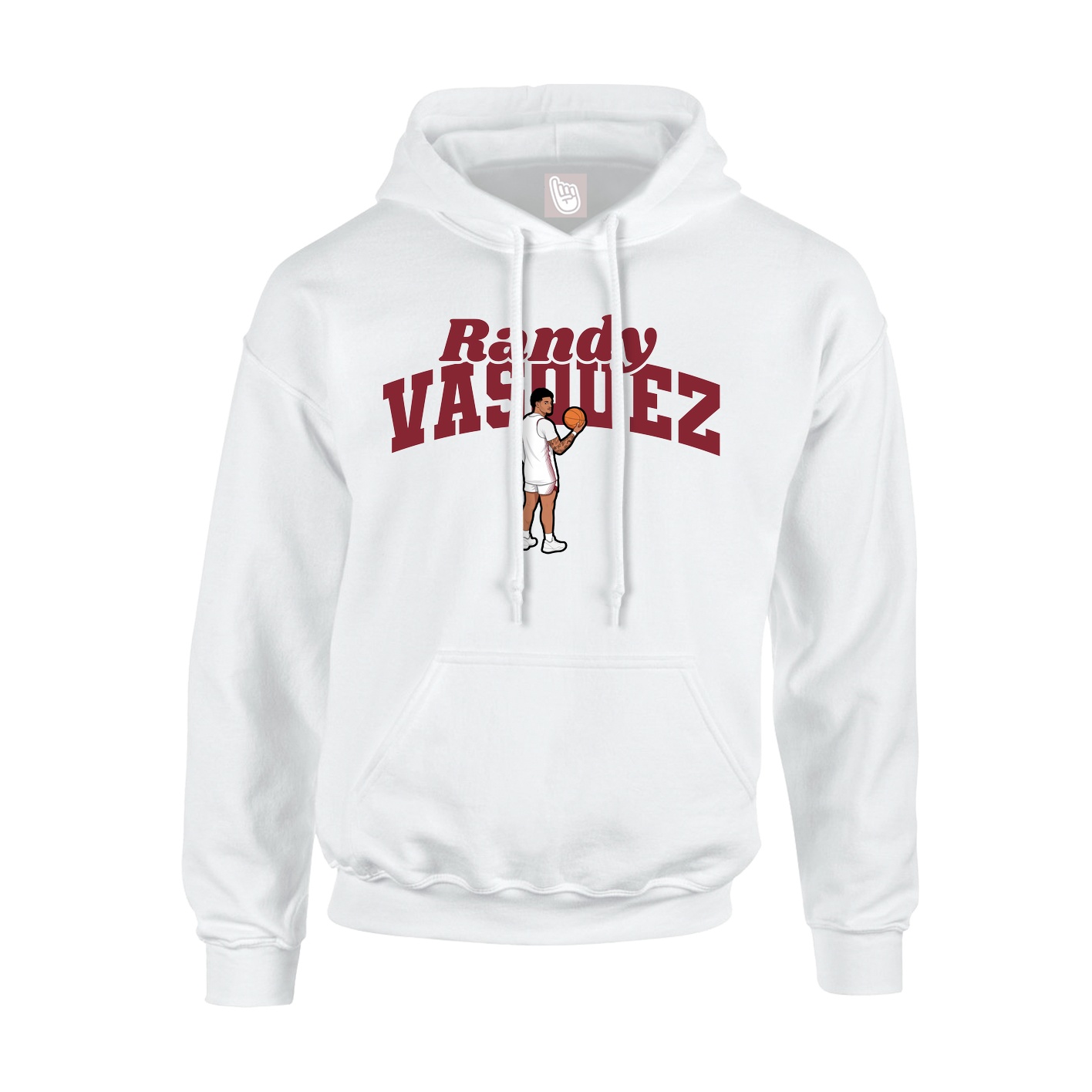 Hoodie — Signature Arch in White