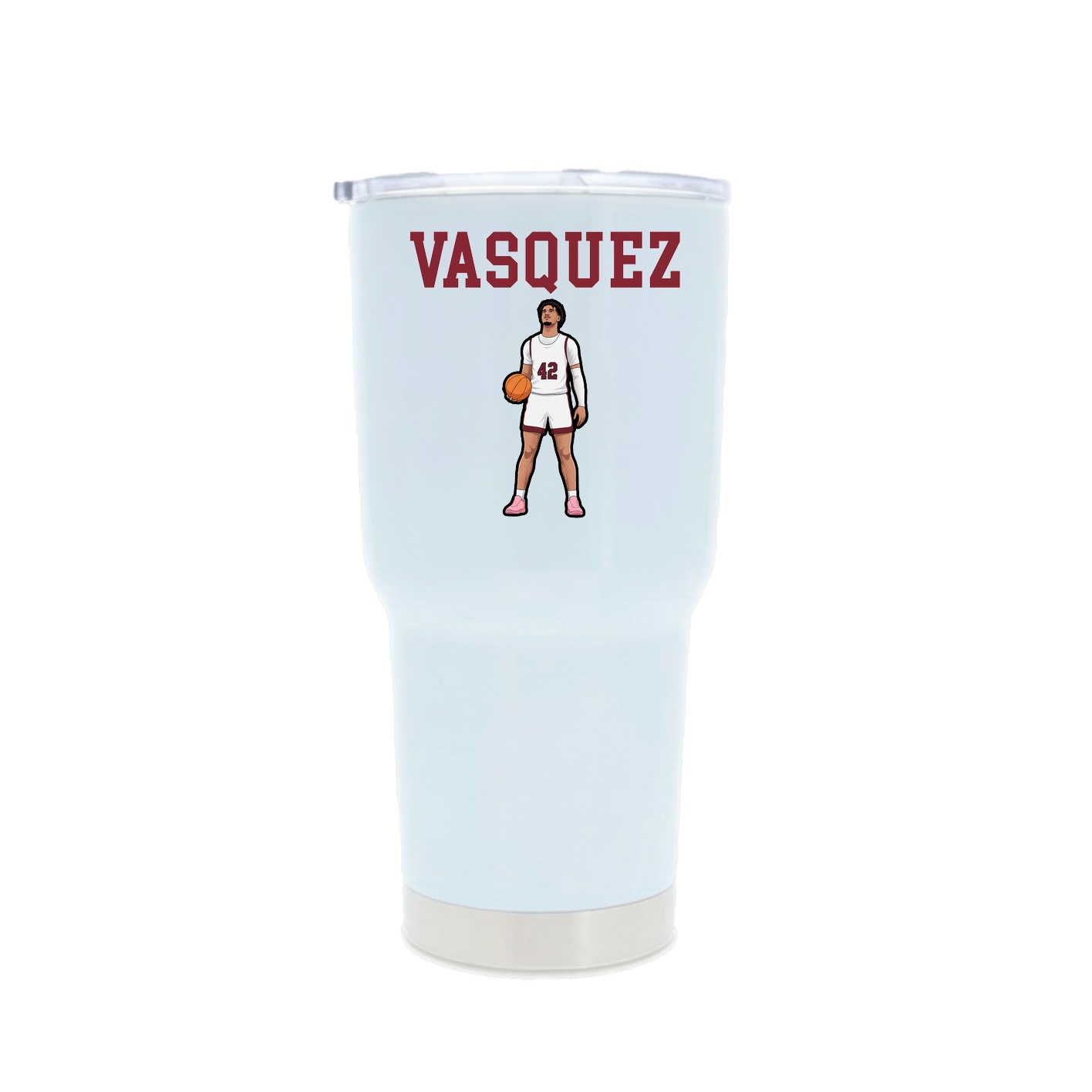30oz Stainless Steel Tumbler — Shirsey in White