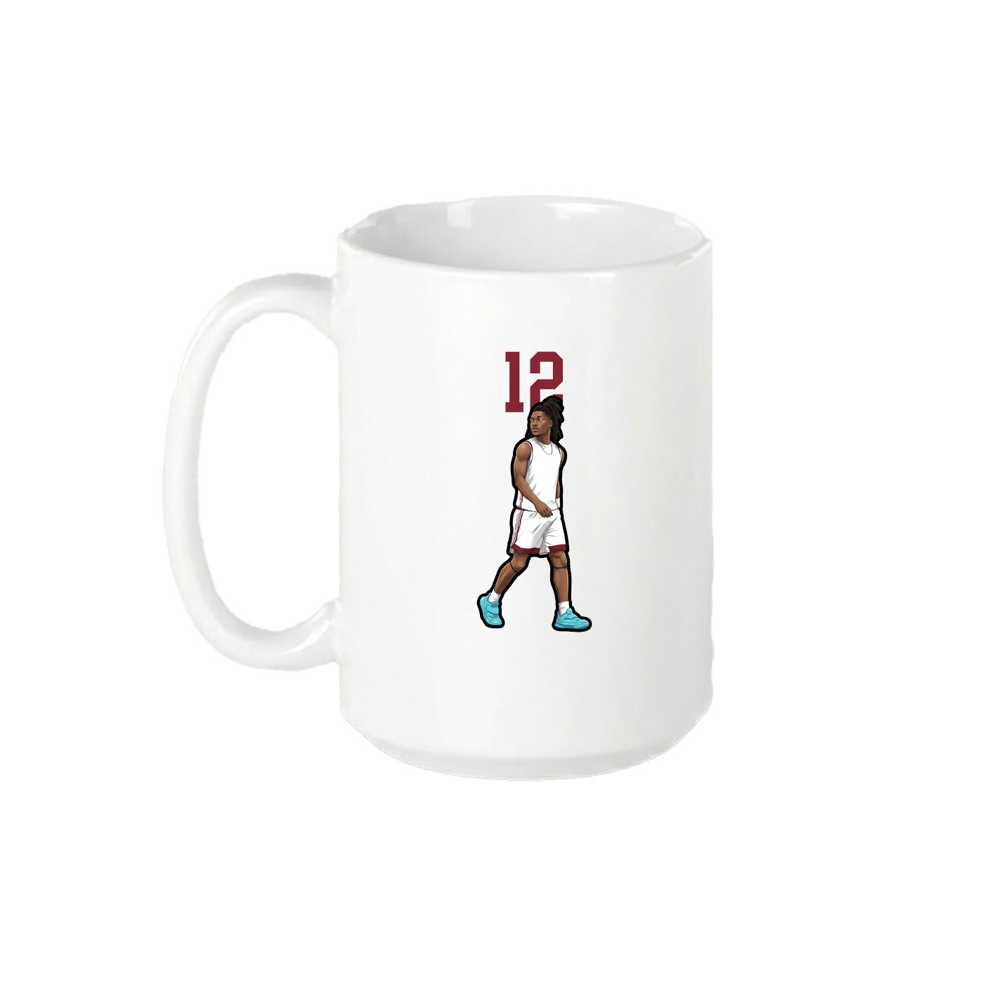 15oz Coffee Mug — Number Top in White