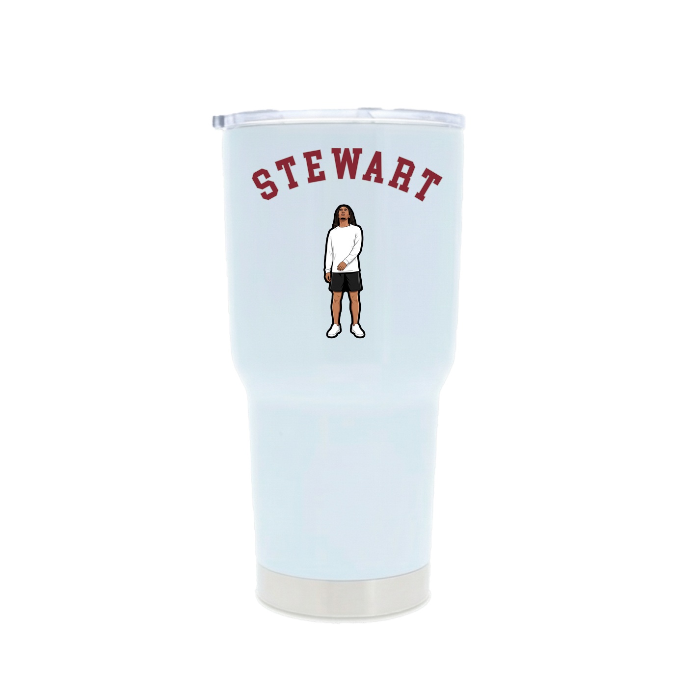 30oz Stainless Steel Tumbler — Shirsey Arch in White