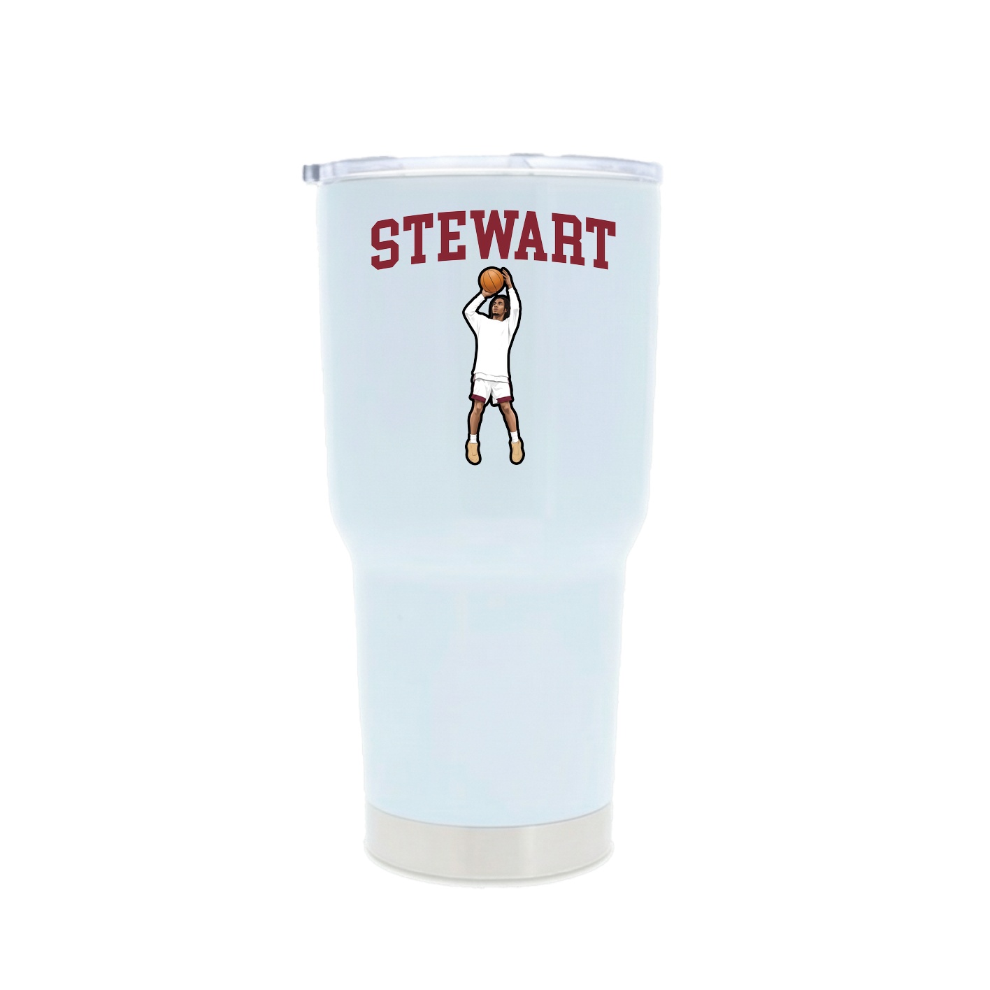 30oz Stainless Steel Tumbler — Shirsey in White