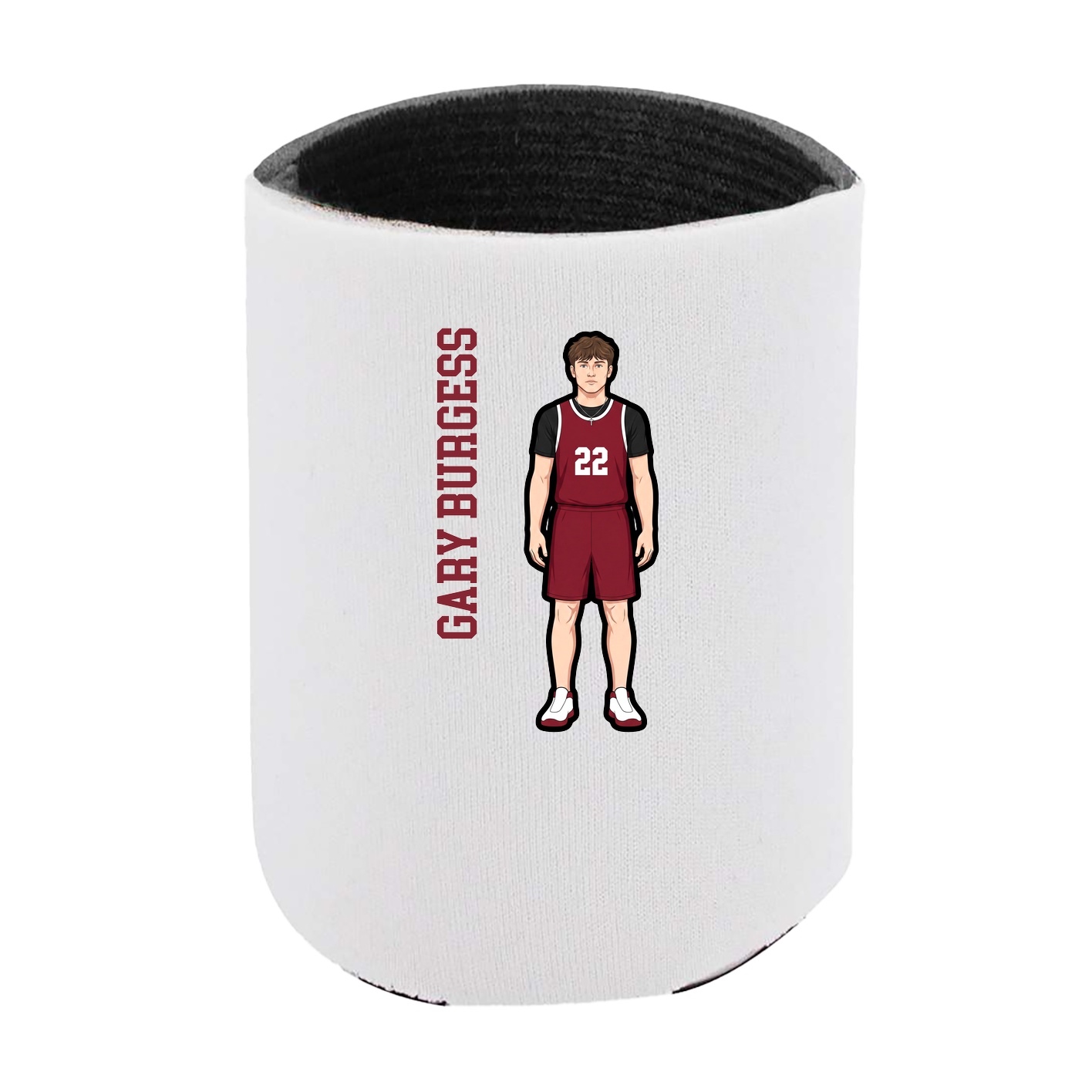 Can Holder — Name Vertical in White