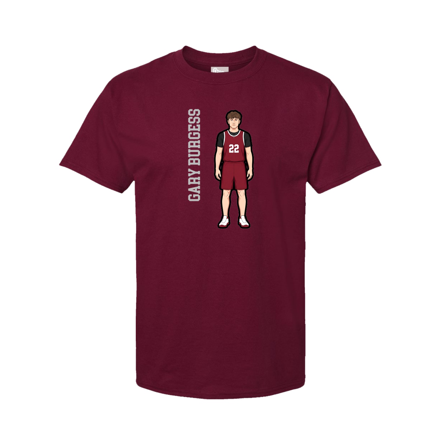 Tee — Name Vertical in Cardinal