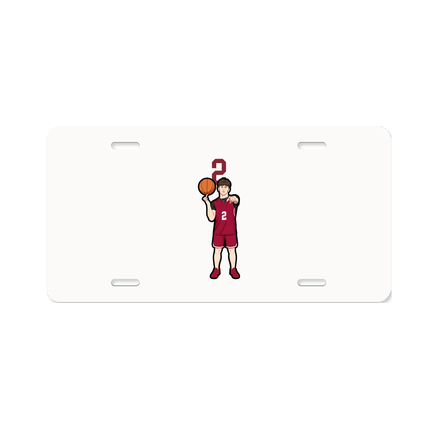 License Plate — Number Top in Classic