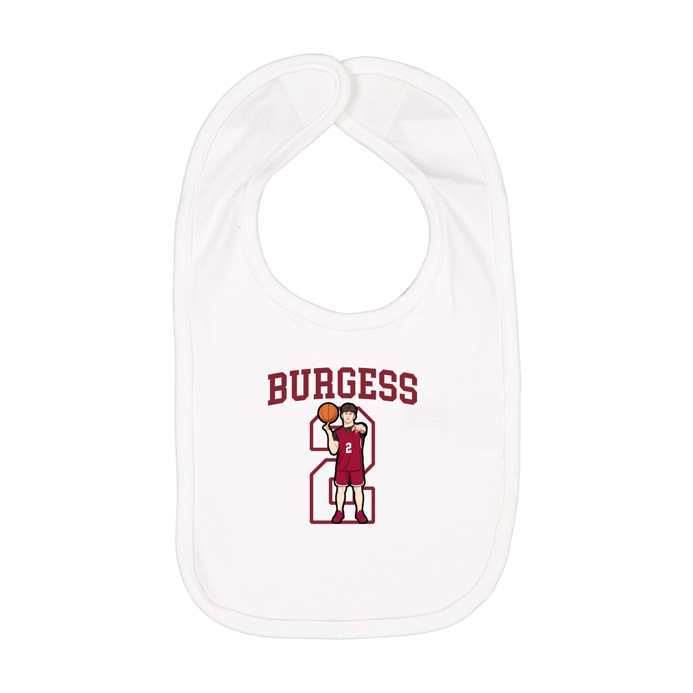 Infant Bib — Shirsey in White