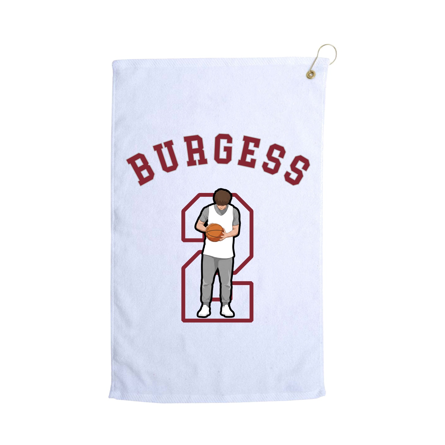 Golf Towel — Shirsey Arch in White