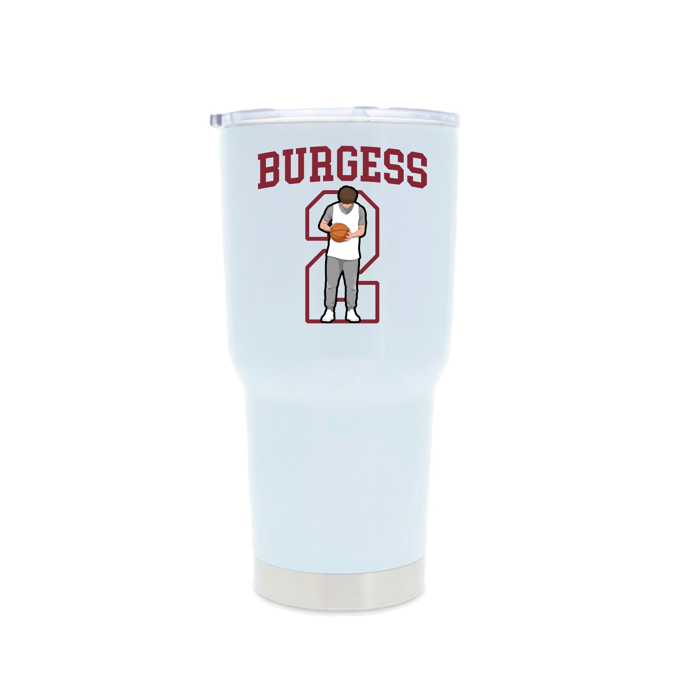 30oz Stainless Steel Tumbler — Shirsey in White