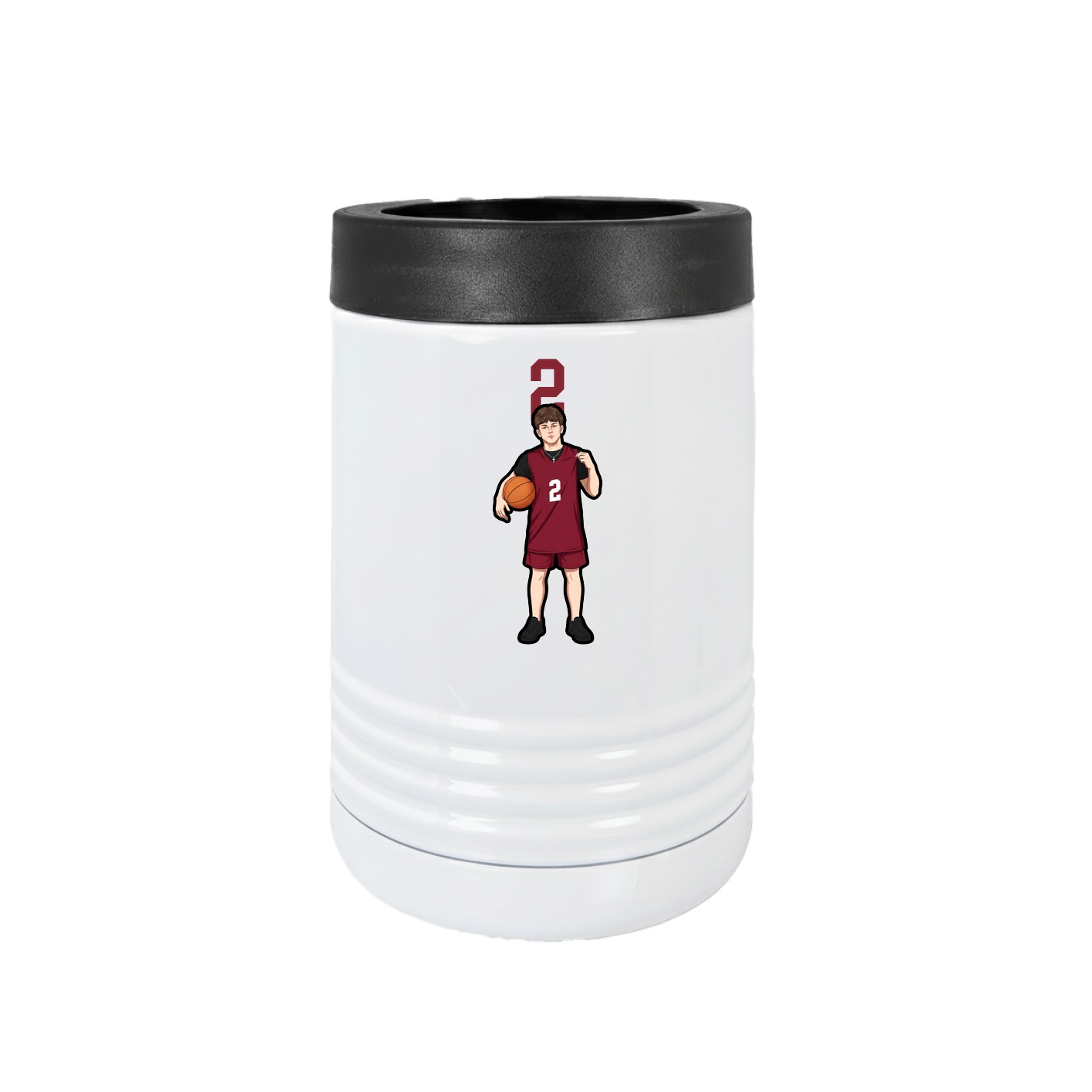 Beverage Holder — Number Top in White