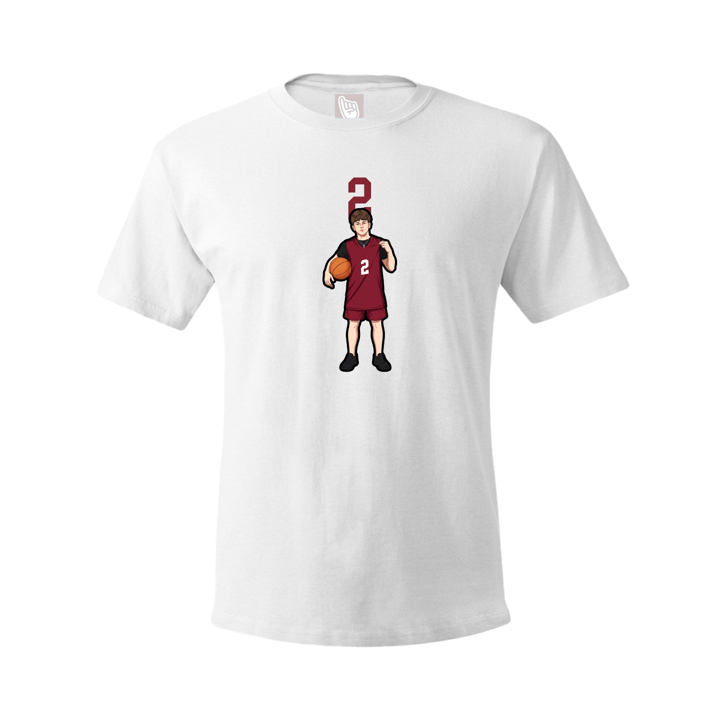 Tee — Number Top in White