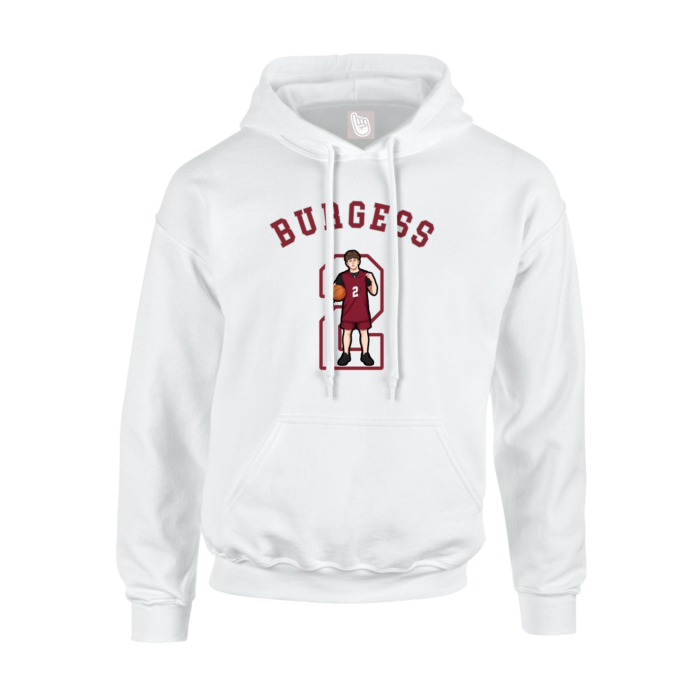 Hoodie — Shirsey Arch in White