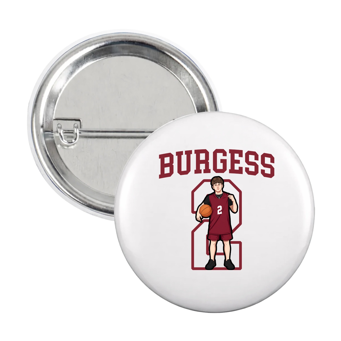 Game Day Button — Shirsey in White