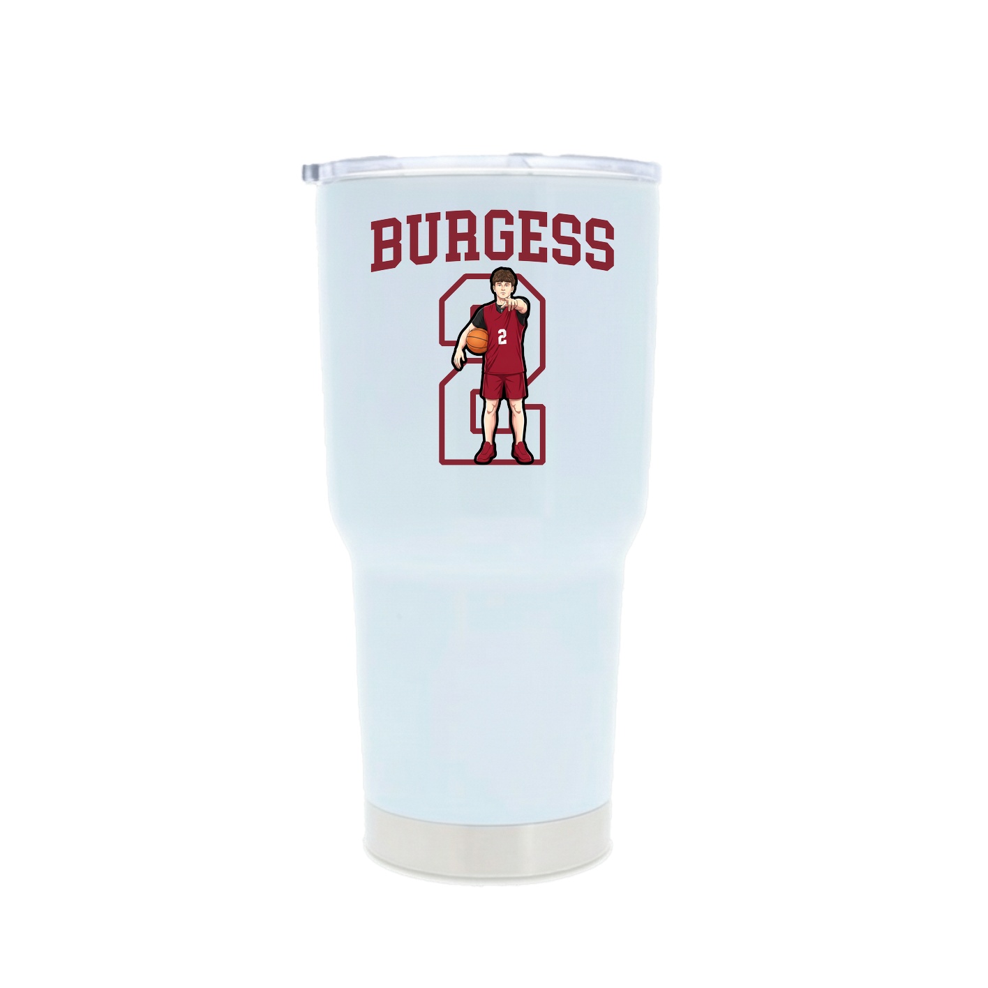 30oz Stainless Steel Tumbler — Shirsey in White