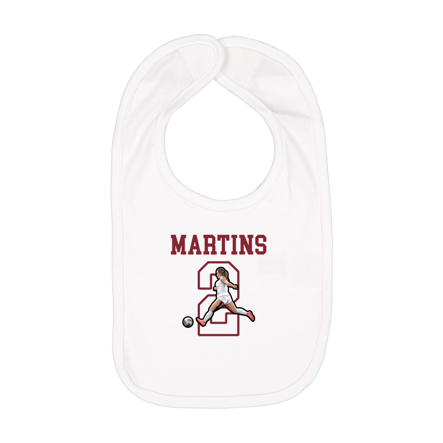Infant Bib — Shirsey in White