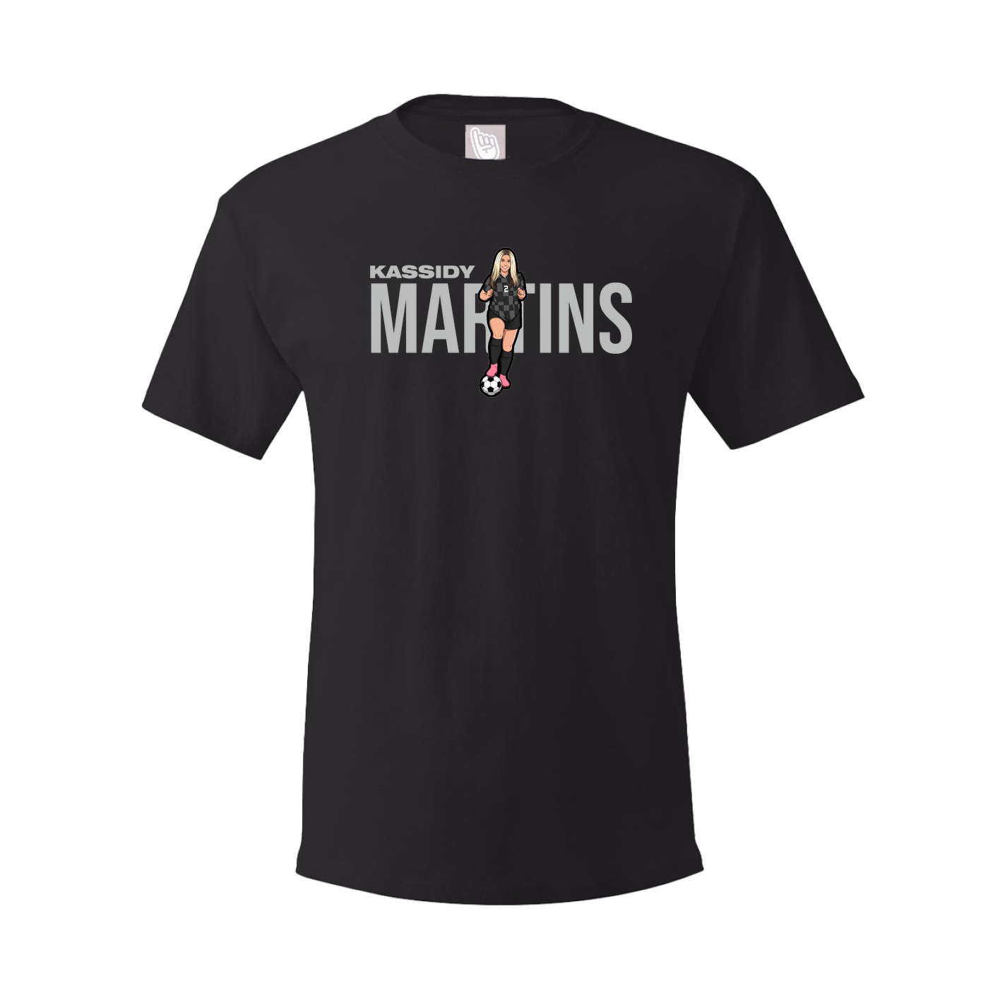 Youth Tee — Player Name in Black