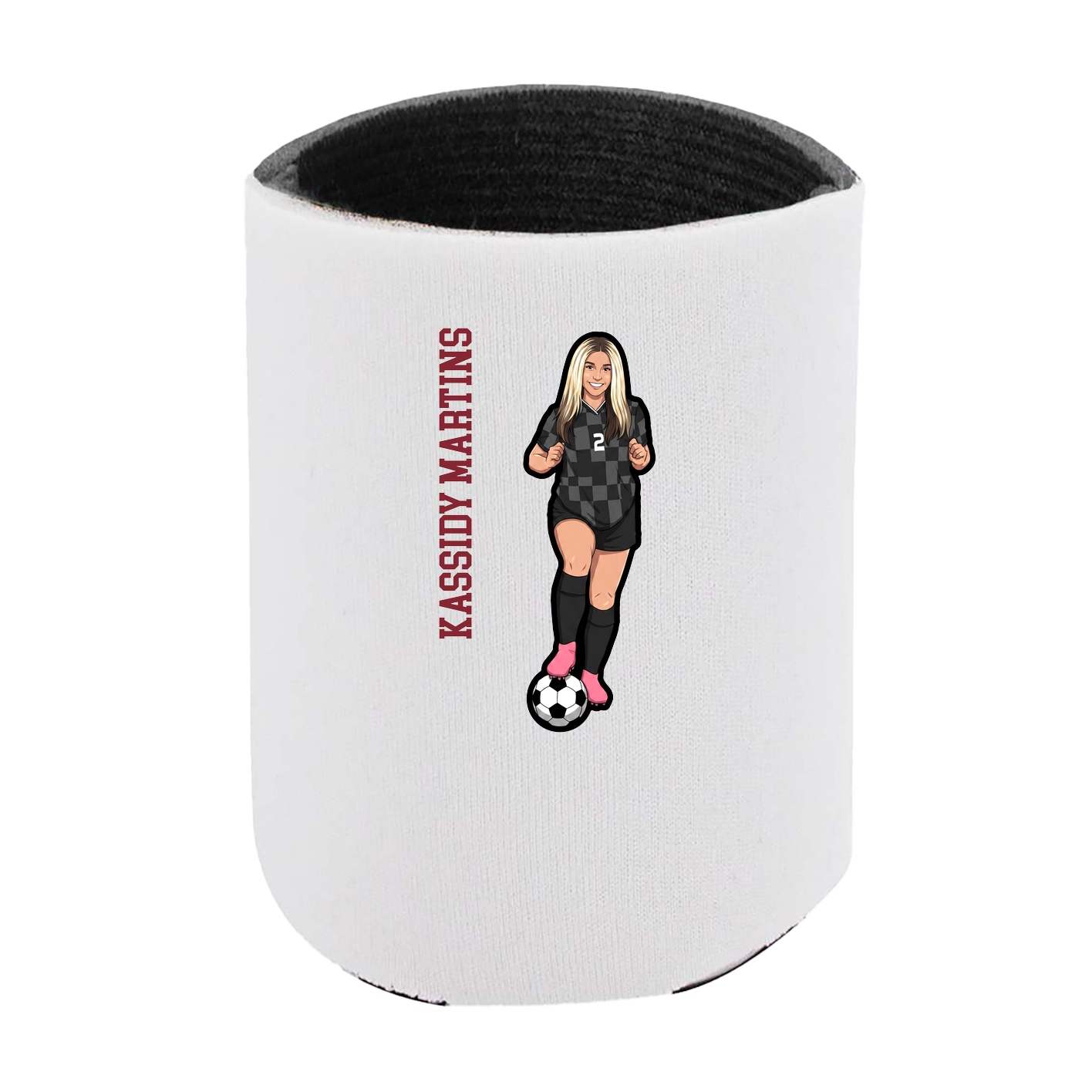 Can Holder — Name Vertical in White