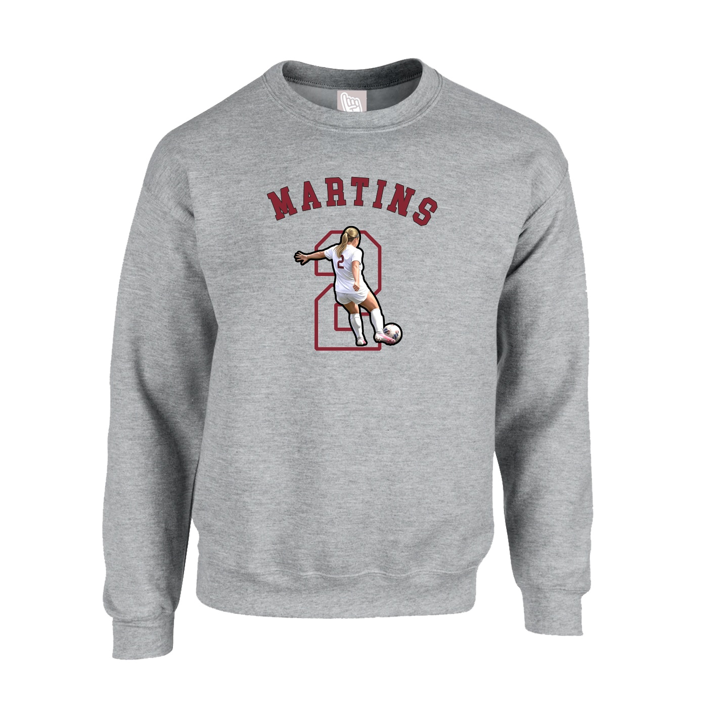 Fleece Crew — Shirsey Arch in Grey