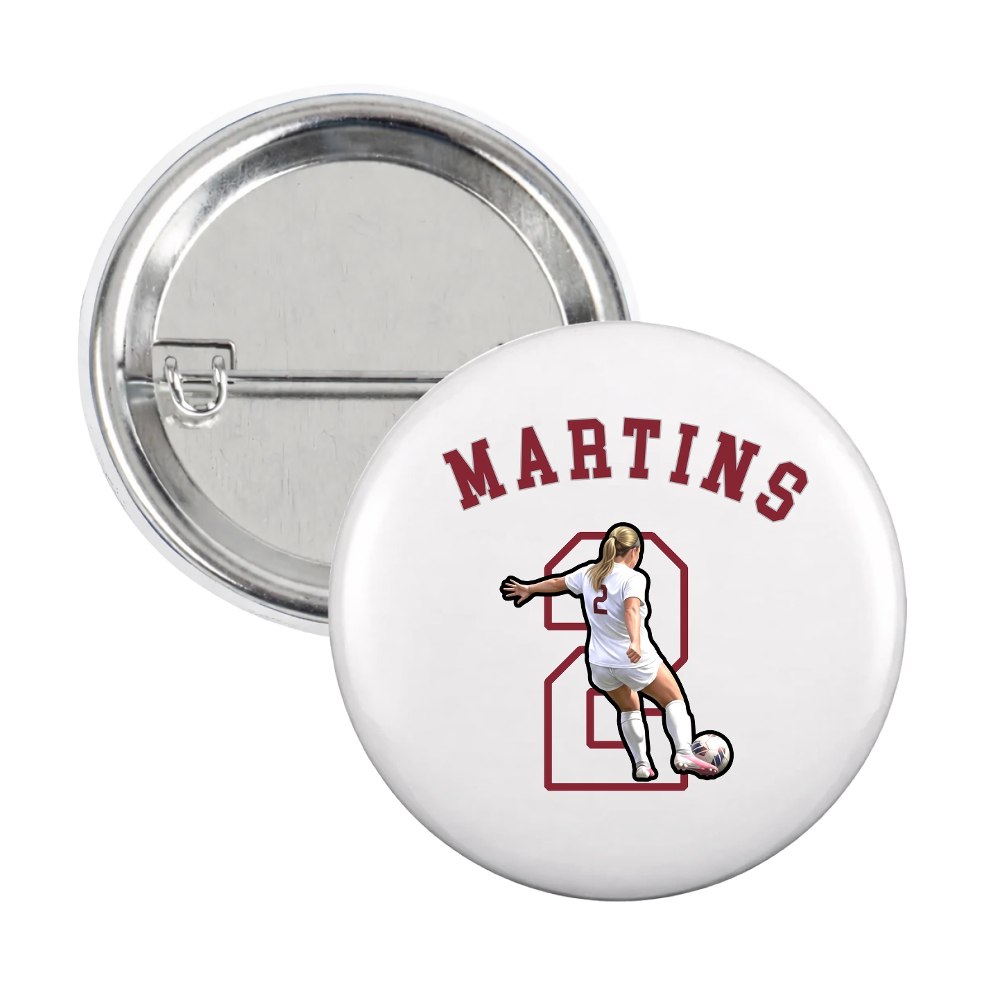 Game Day Button — Shirsey Arch in White
