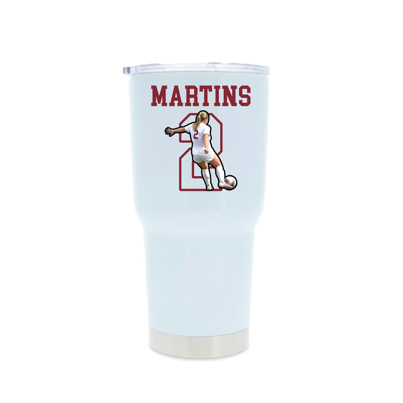 30oz Stainless Steel Tumbler — Shirsey in White